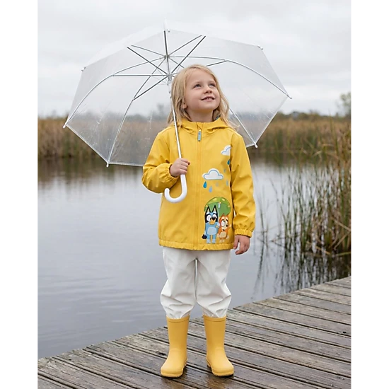Bluey Zip-Up Hooded Rain Jacket