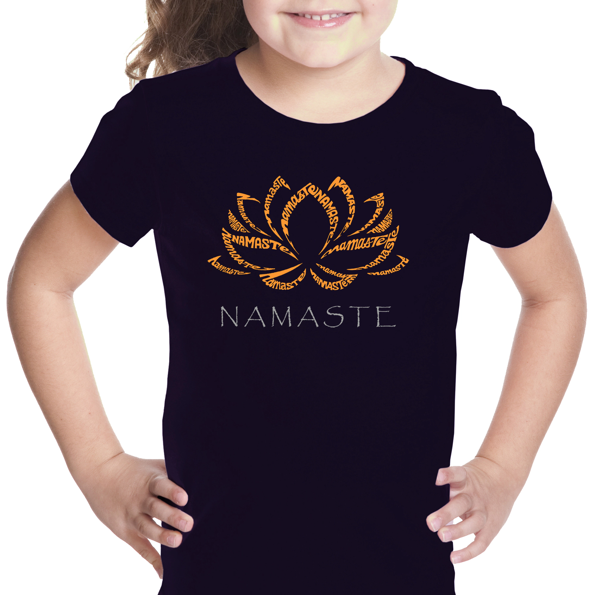 LA Pop Art Girls Word T-Shirt - Namaste