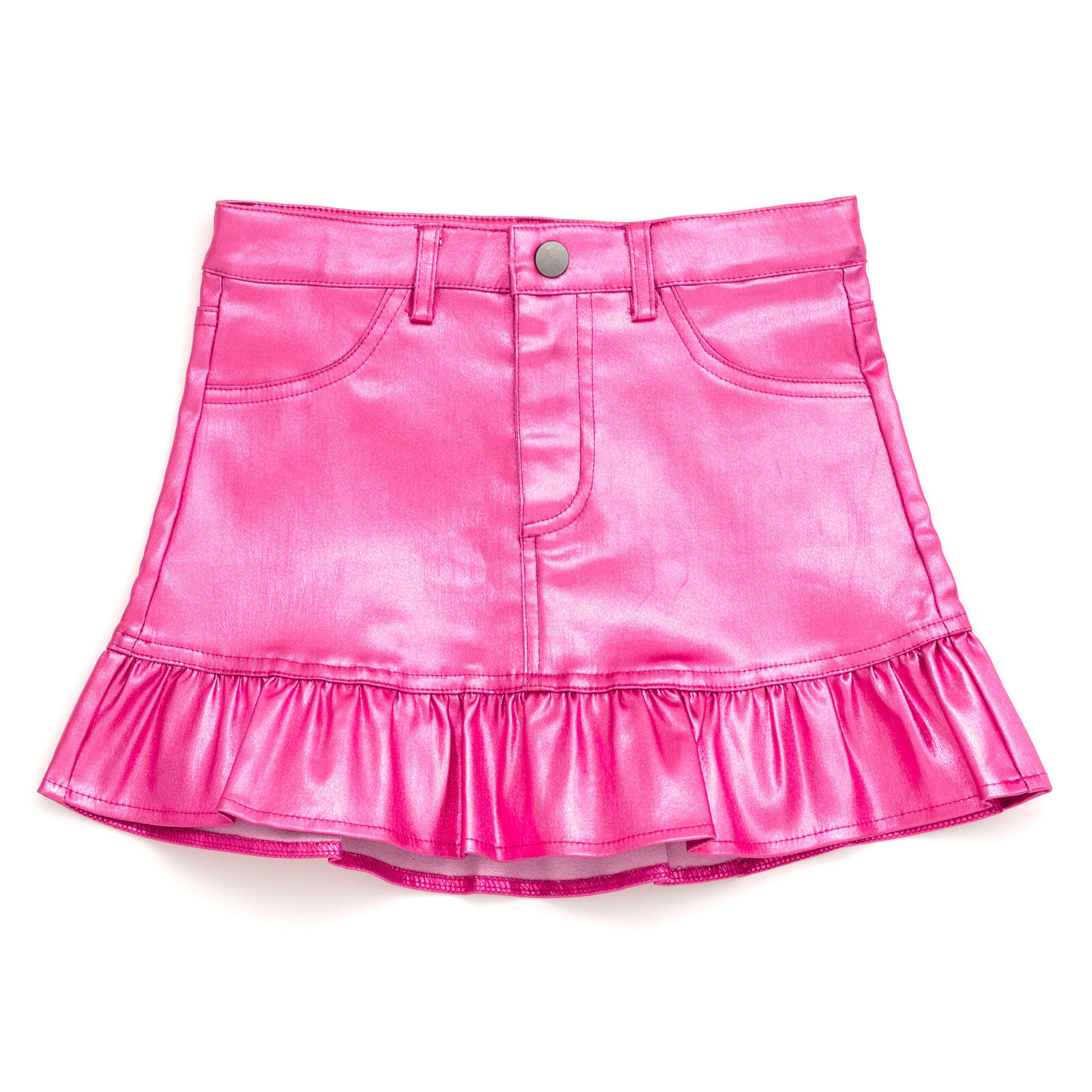 Barbie Girls' Sequin T-Shirt and Metallic Skirt Set