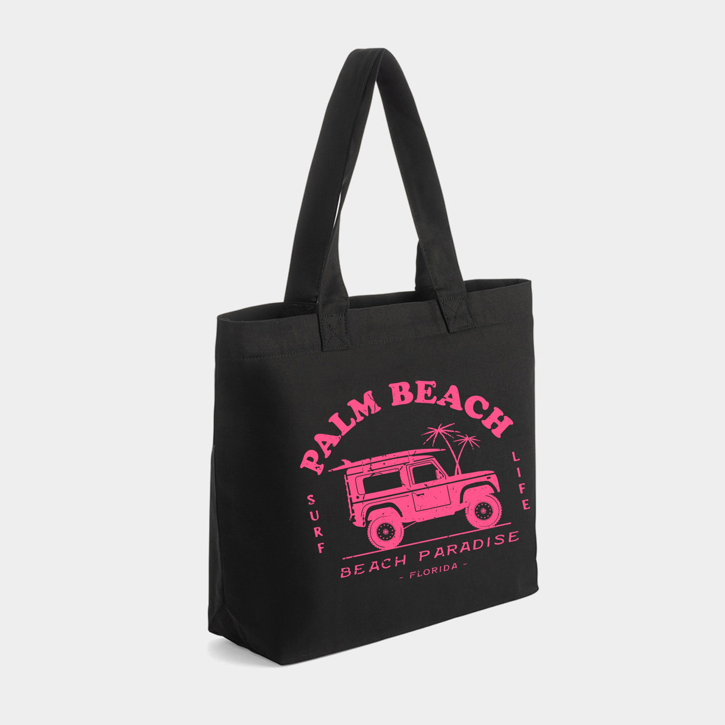 Simply Sage Market - Zippered Canvas Tote Palm Beach Truck