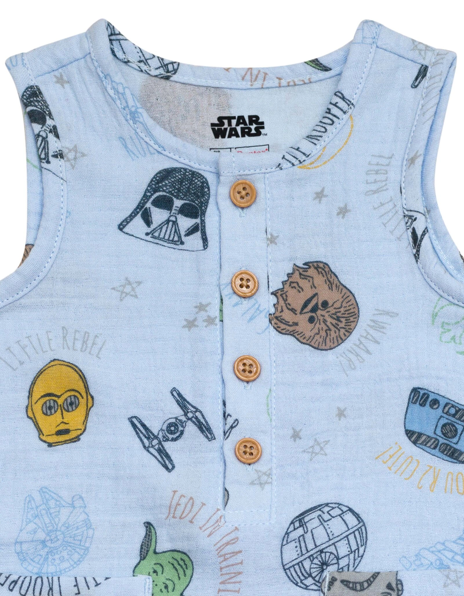 Star Wars Baby Sleeveless Gauze Romper
