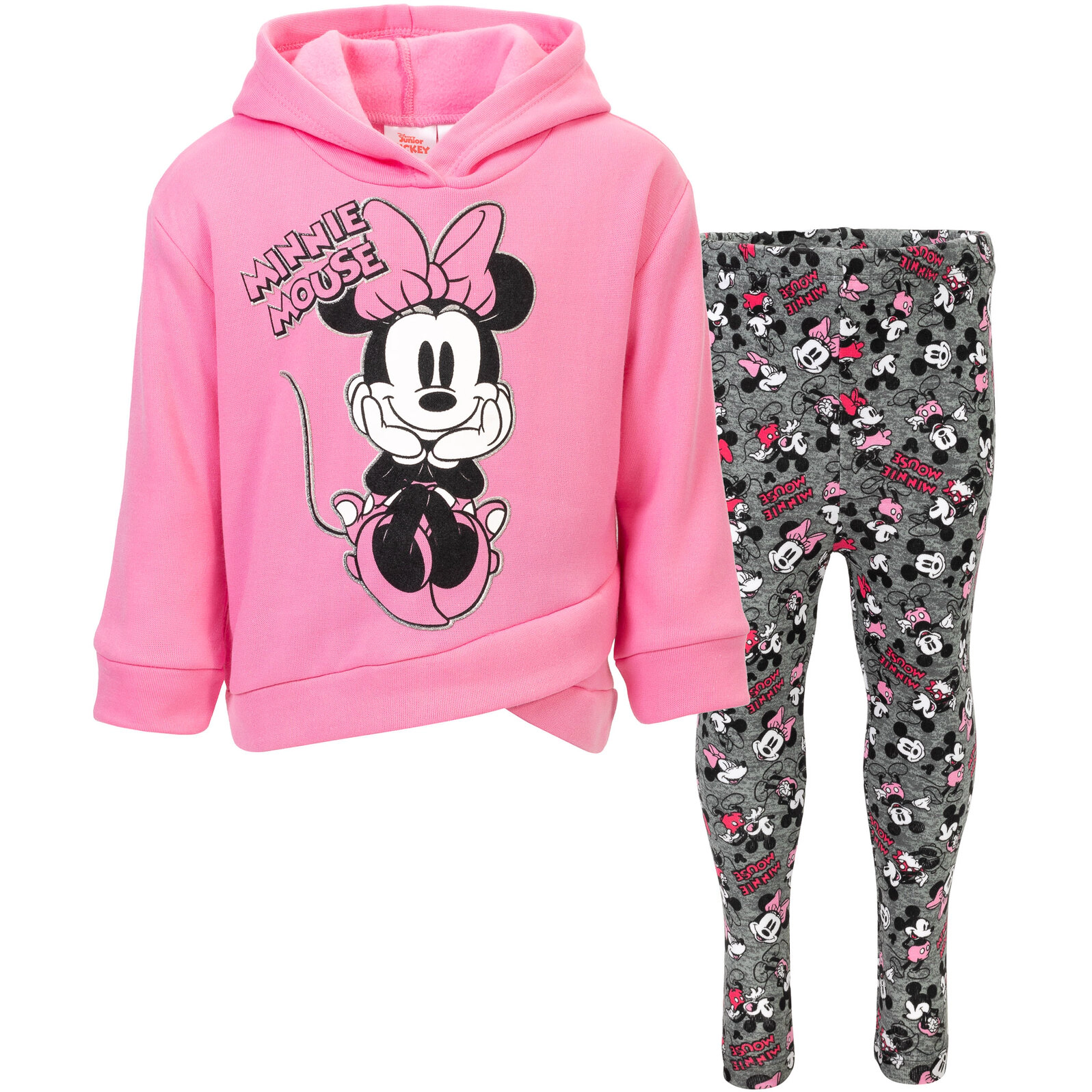 Disney Mickey Mouse & Friends Girls' 2-Piece Fleece Hoodie and Leggings Set