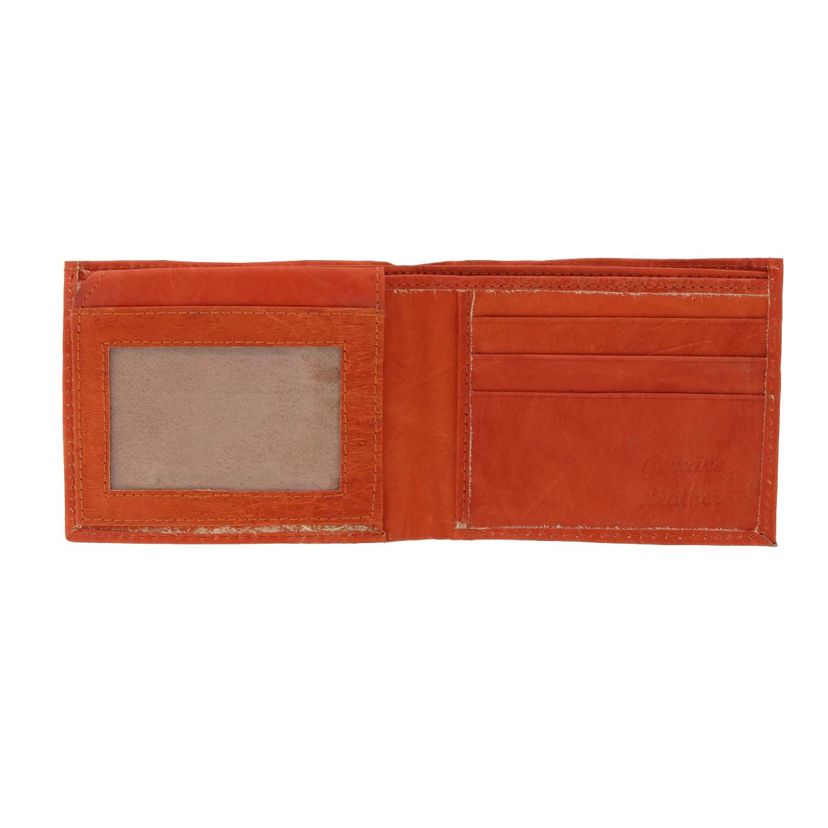CTM Kid's Leather Western Themed -Fold Wallet