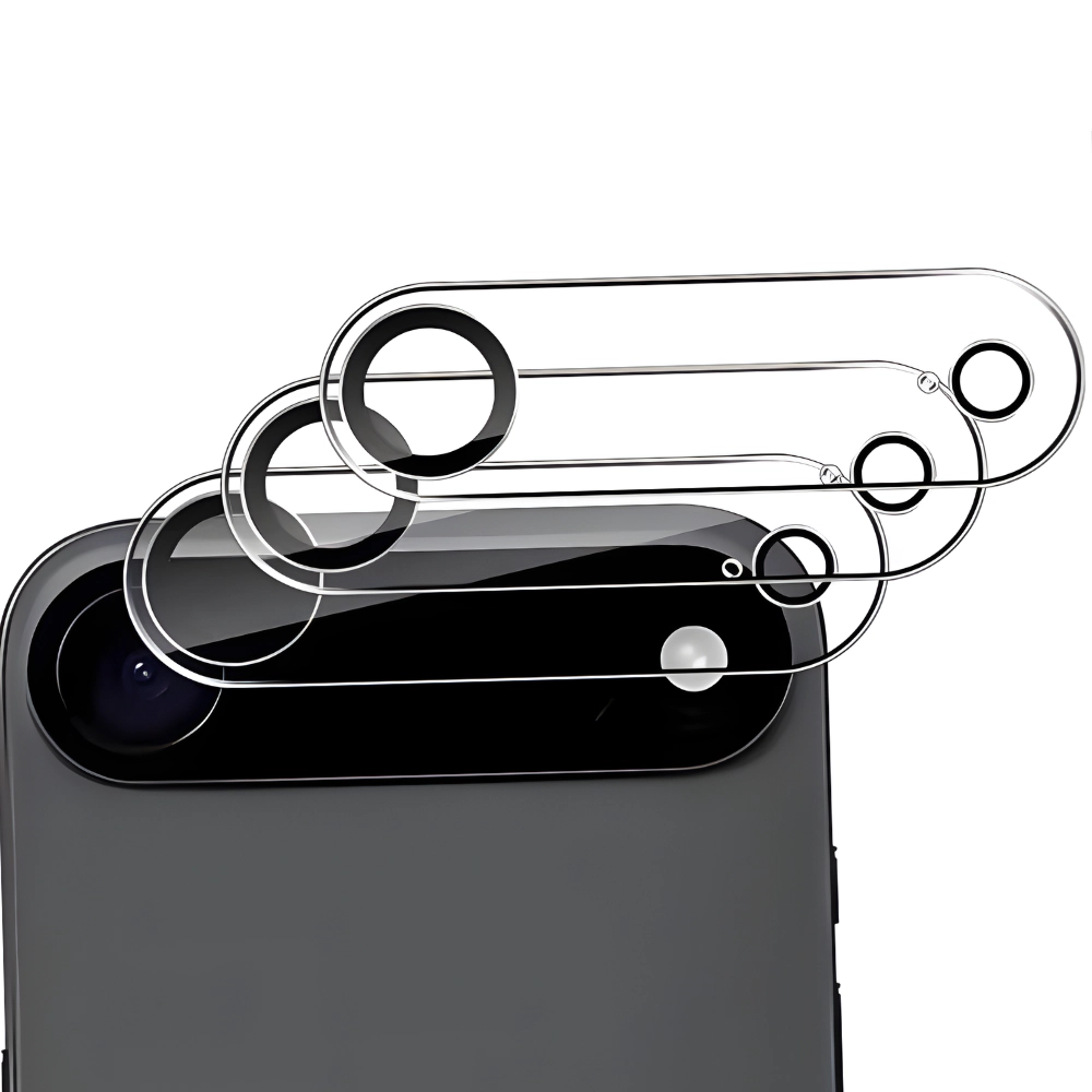Qixxronics Camera Lens Protector for iPhone 17 Air Clear Tempered Glass Lens Cover Flim 3PCS
