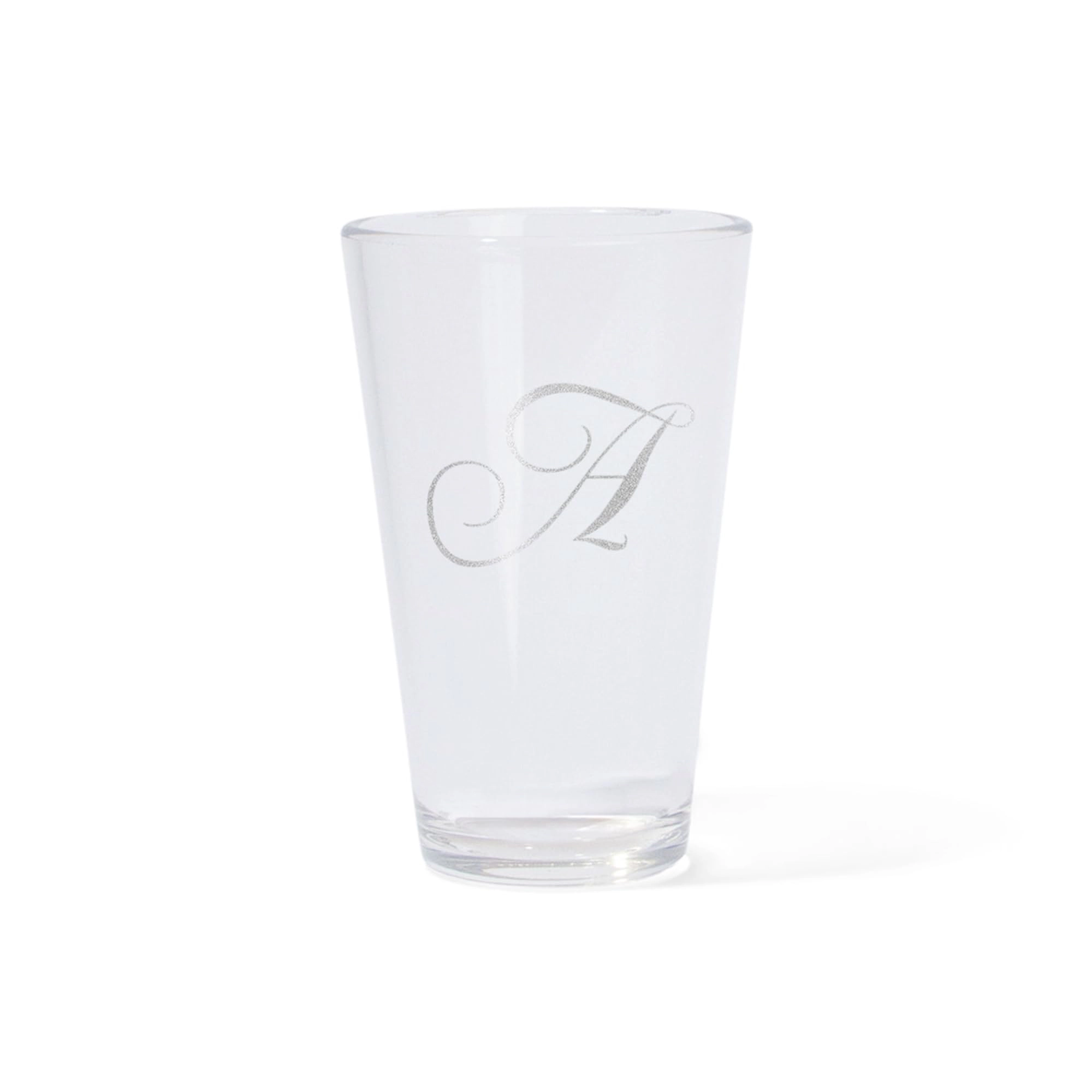 Silipint Silicone 16 oz Crystal Clear Pint Glass – Monogram (A–T)