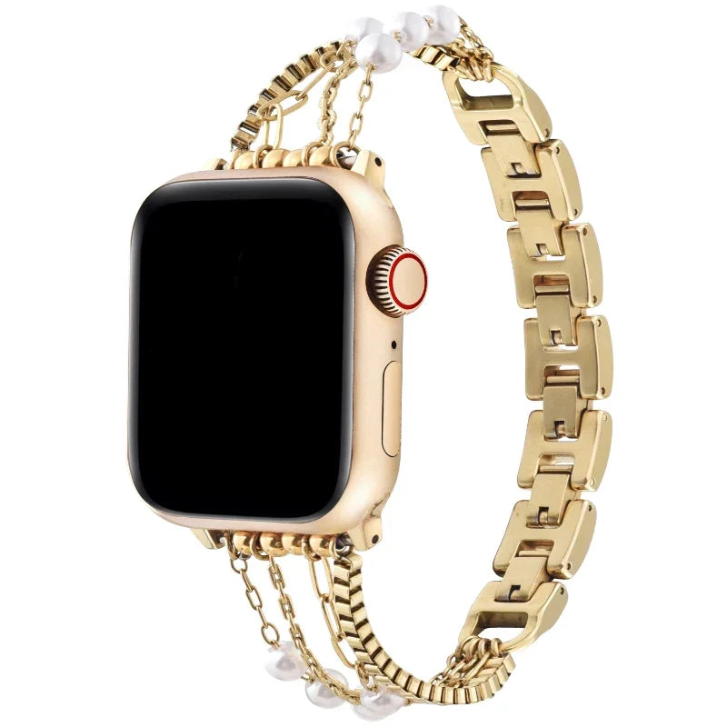 Posh Tech Womens Cape Stainless Steel Band for Apple Watch