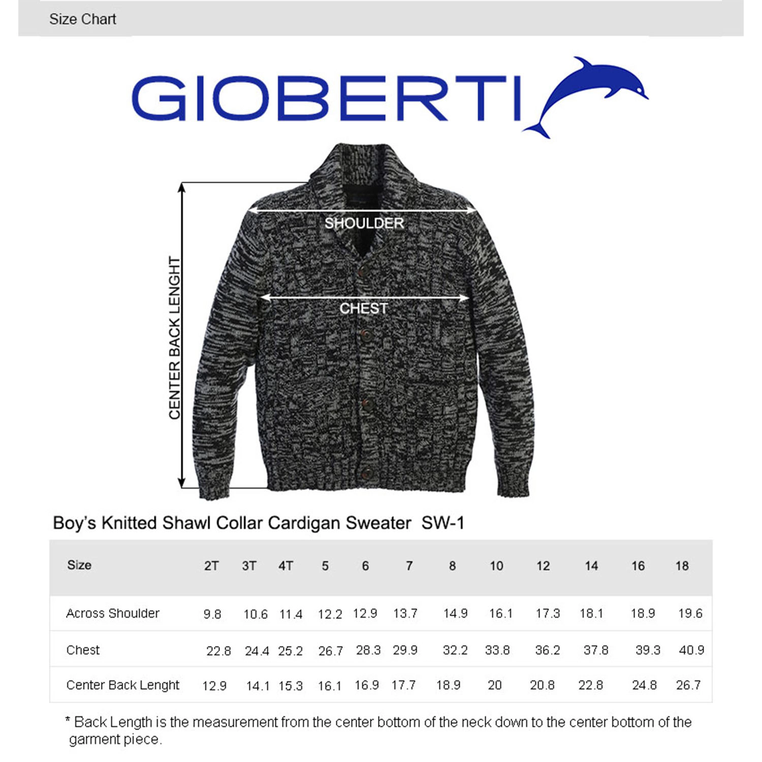 Gioberti Boy's 100% Cotton Knitted Shawl Collar Cardigan Sweater