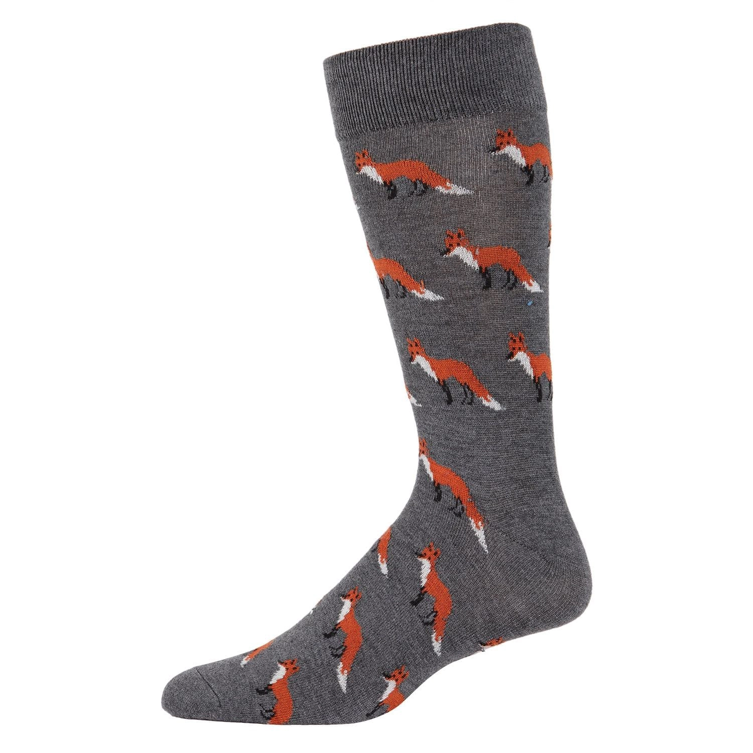 MeMoi Men's Sly Fox Luxuriously Soft Cashmere Blend Crew Socks