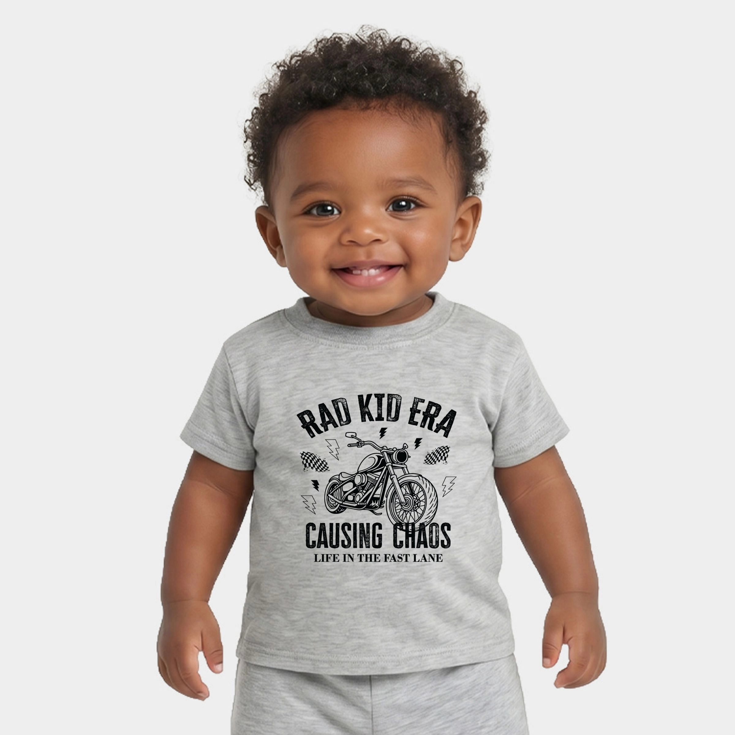 The Juniper Shop - Infant Jogger Pant Crew Set Rad Kid Era Causing Chaos