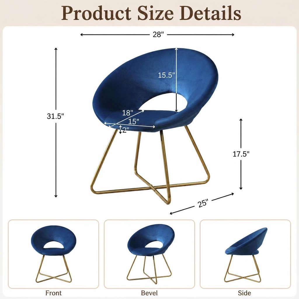 GOODSILO Upholstered Polyester Accent Chair Versatile Armless Extra Seating