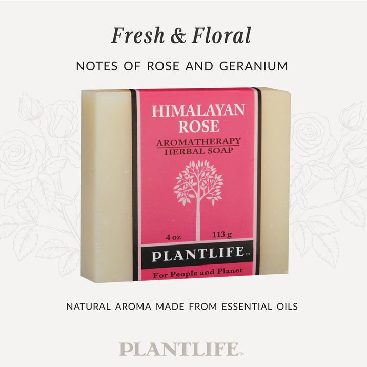 Plantlife Himalayan Rose Aromatherapy Herbal Soap