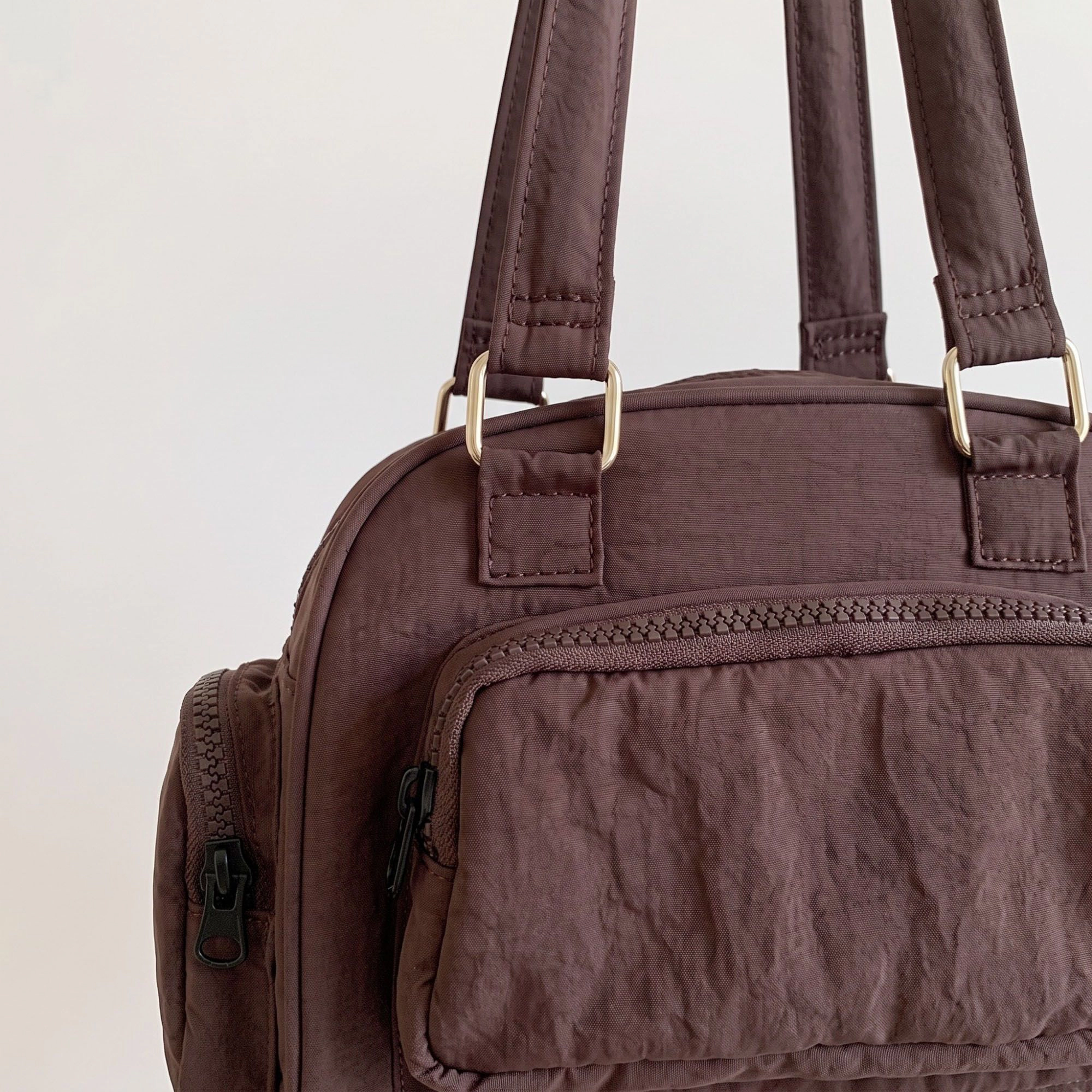 Alilang Women's Multi-Pocket Shoulder Bag with Top Zipper and Front and Side Compartments 10x6.5x3.5in