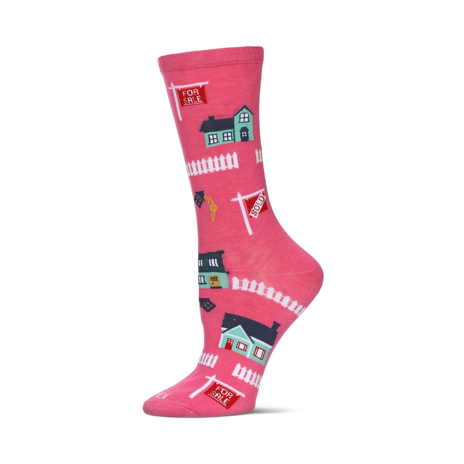 MeMoi Women's Realtor Bamboo Crew Socks