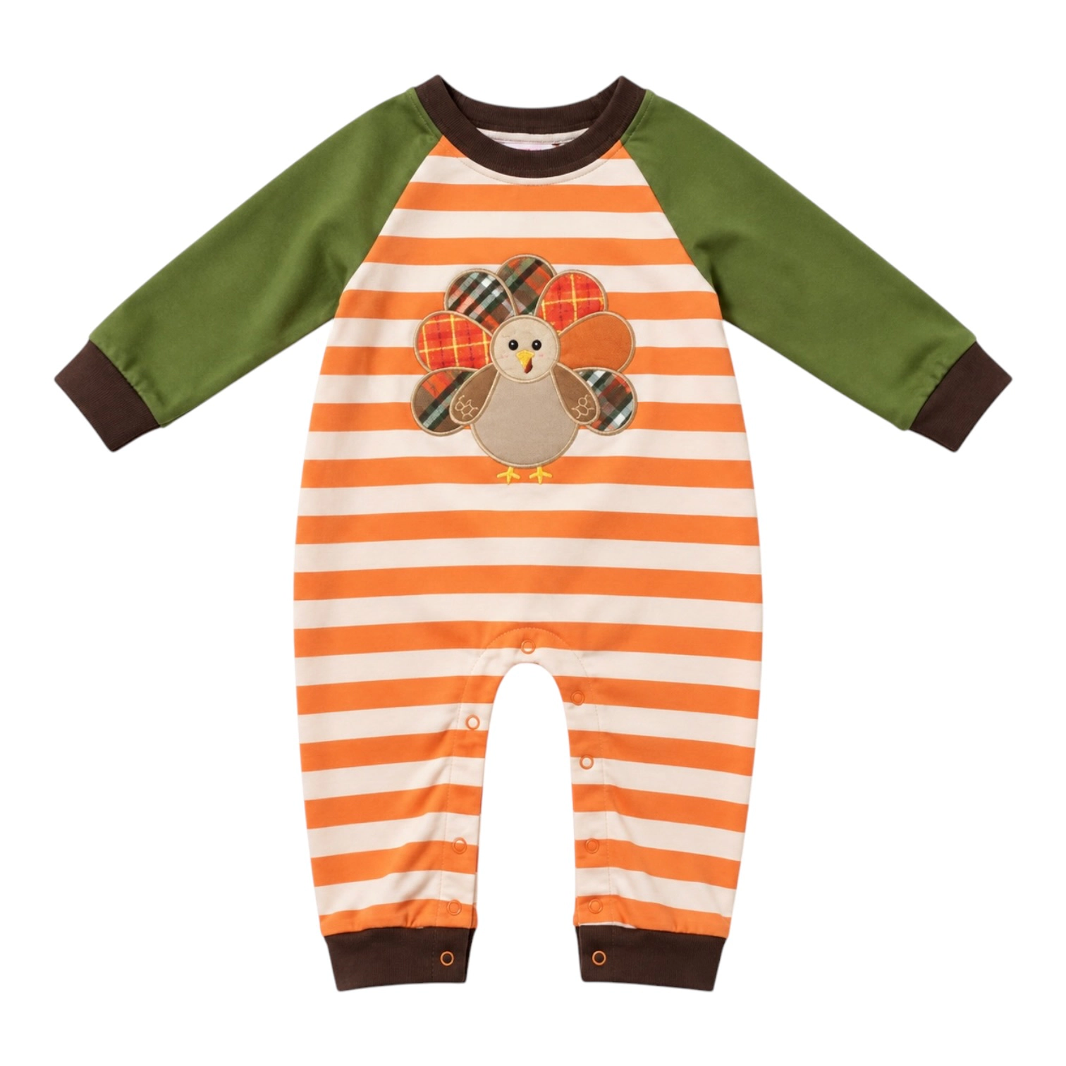 Laurenza's Baby Toddler Boys Thanksgiving Turkey Romper