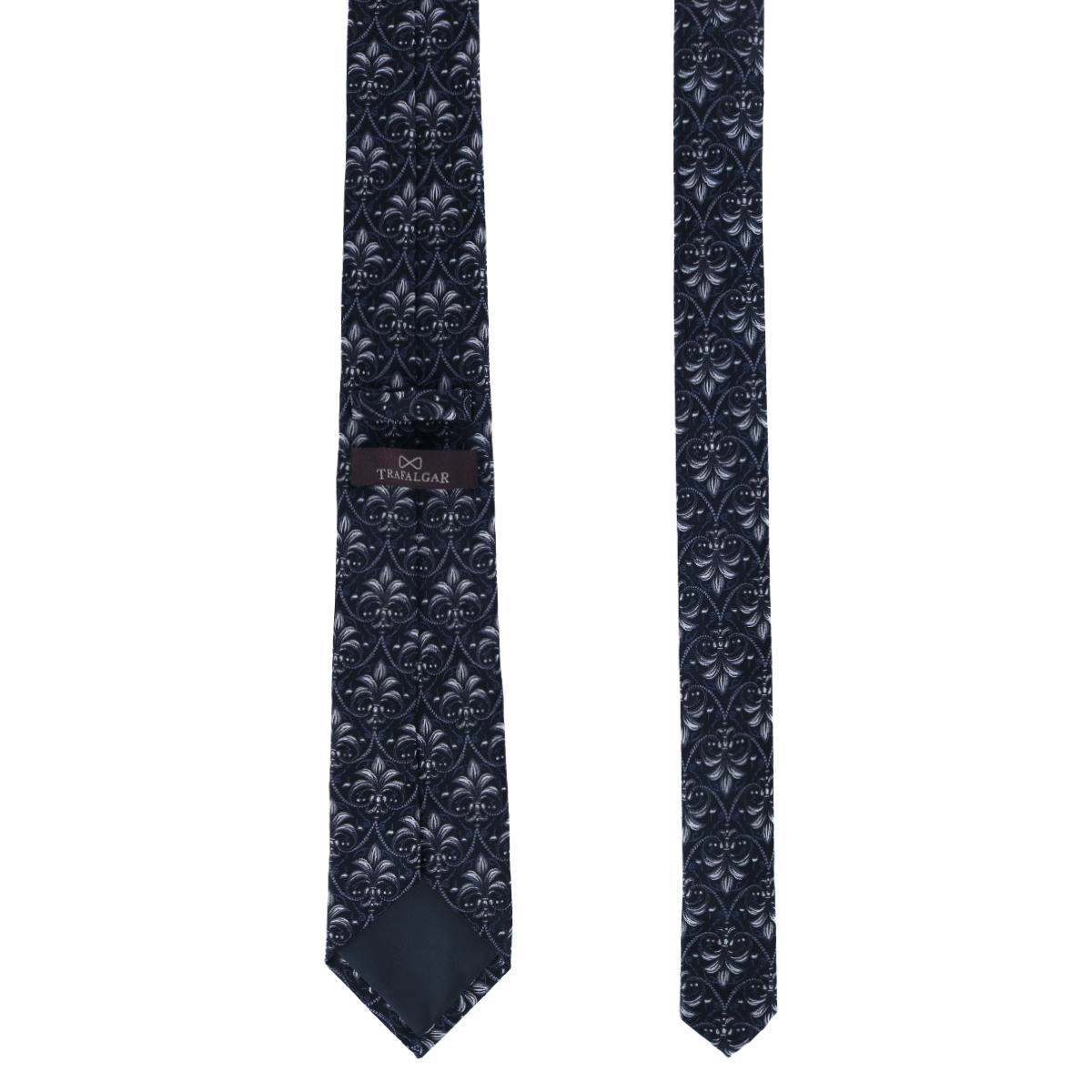 Trafalgar Domenico the Grande Damask Patterned Silk Necktie
