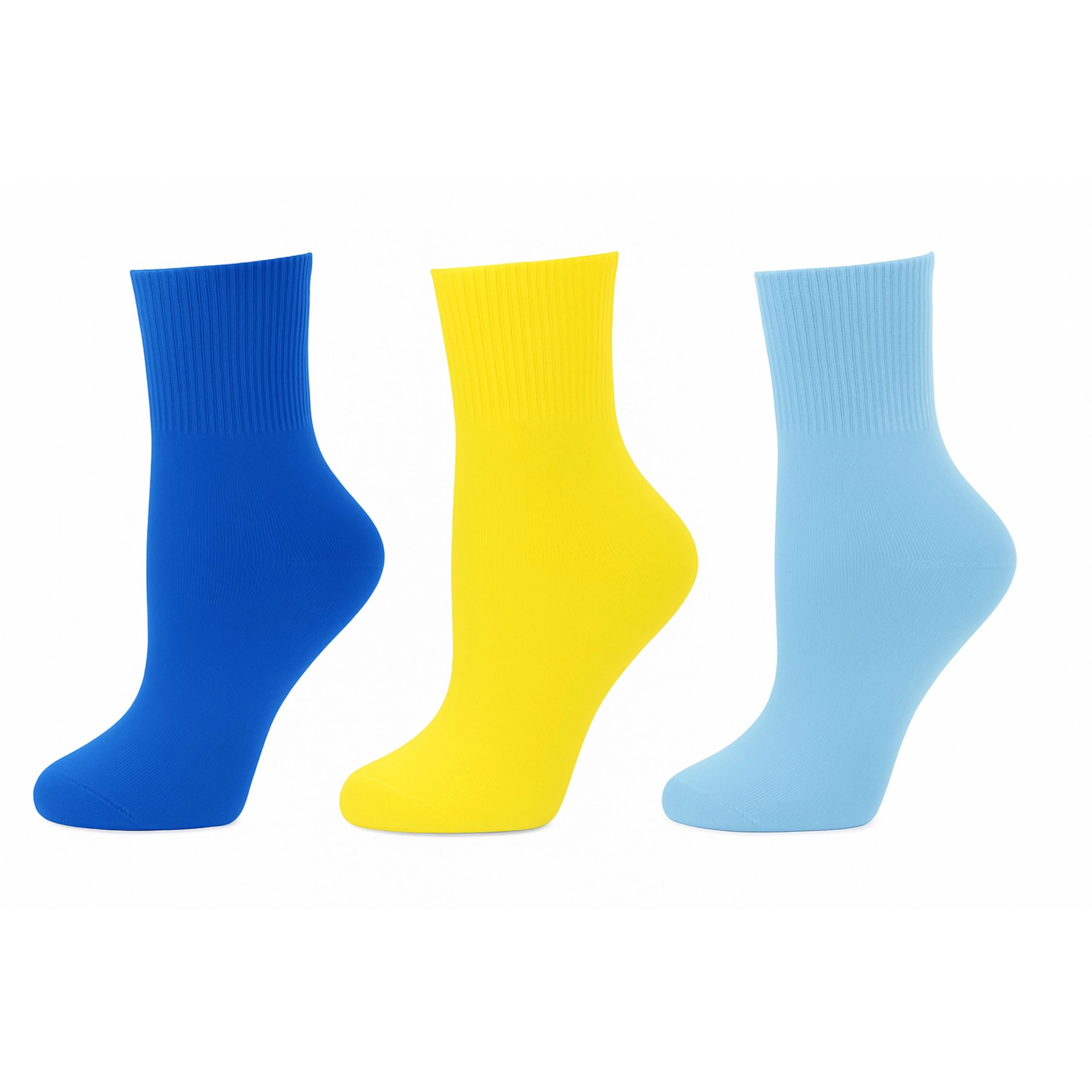 Wear Sierra Women's Combed Cotton Ankle Turn Cuff 3 Pair Pack Socks