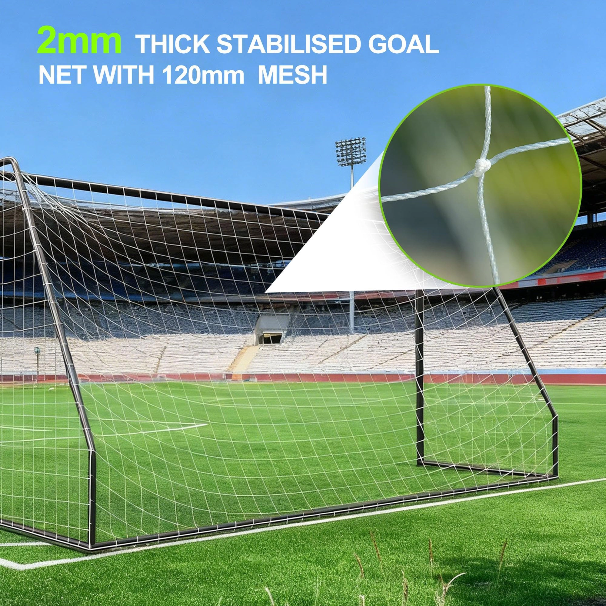 12x6 FT Soccer Goal with Foldable Net, Heavy Duty Metal Frame, Fiberglass Support Poles, Stakes & Carry Bag