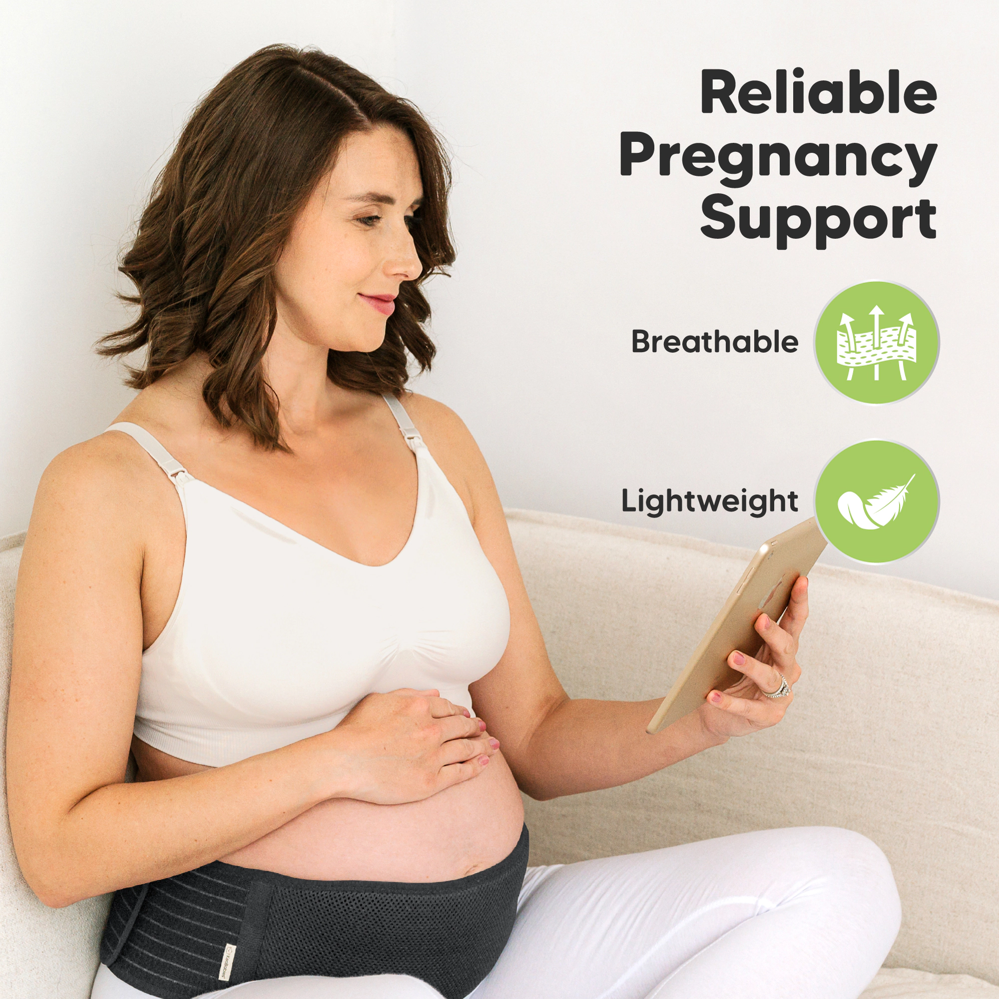 KeaBabies 2-Pack Ease Maternity Support Belts