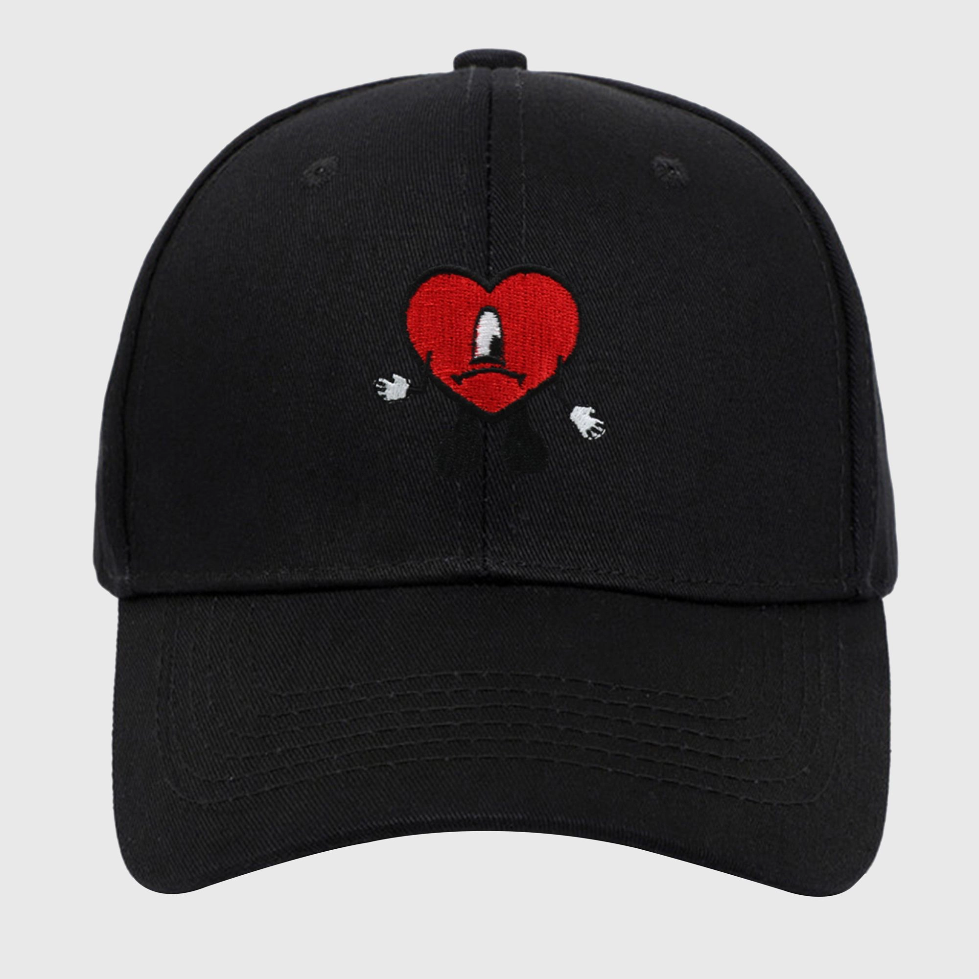 Anna-Kaci Women's Embroidered Valentine Heart Design Adjustable Baseball Cap