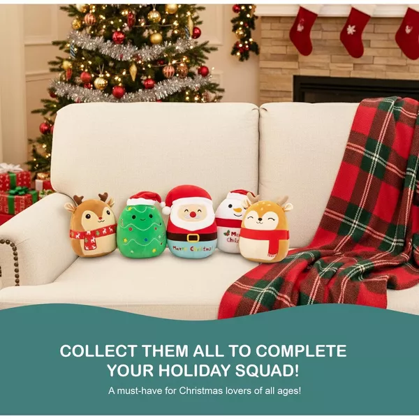 Sperric Christmas Plush Toy Reindeer Soft Stuffed Animal, 9" Cute Holiday Plushie Gift for Kids, Perfect Holiday Gifts
