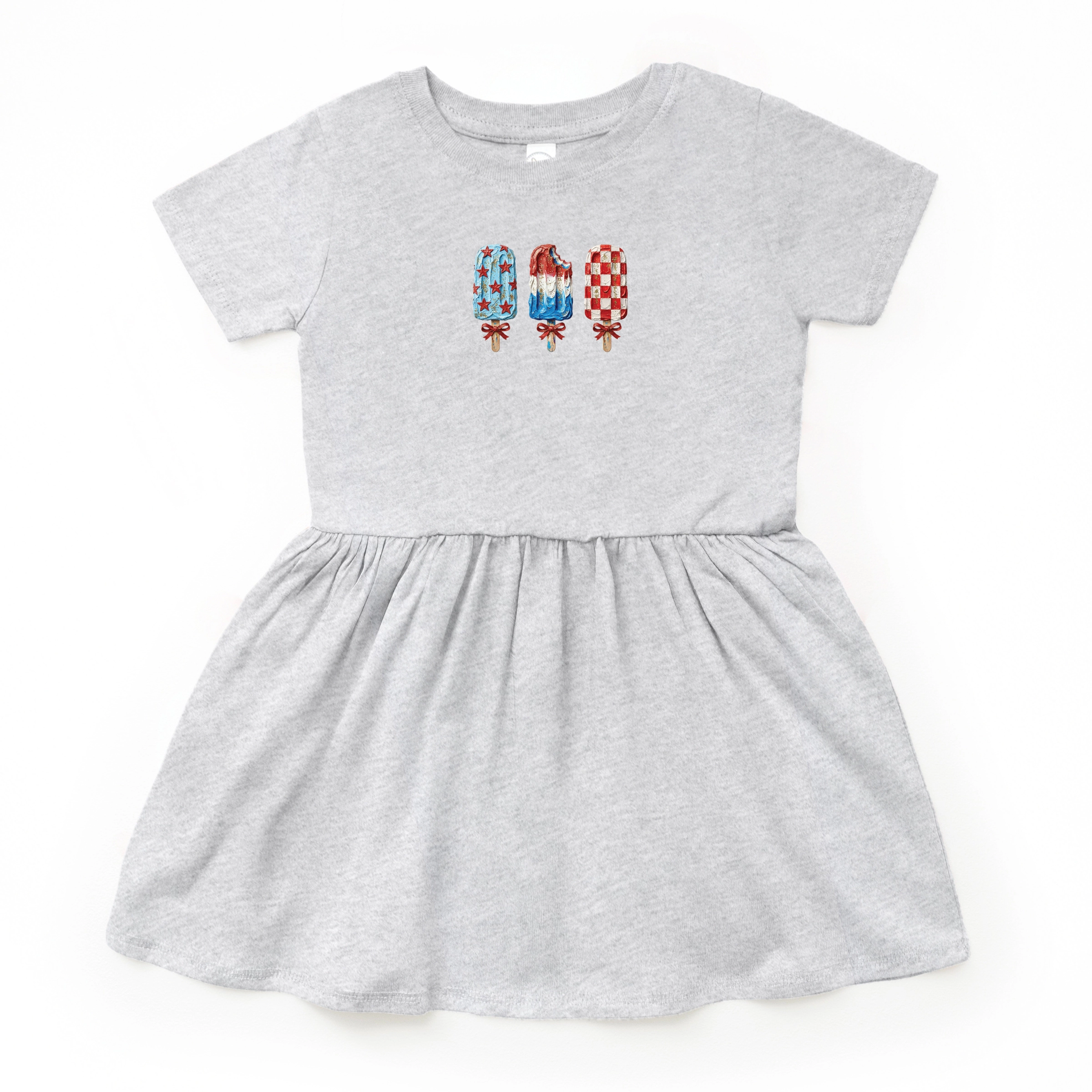 The Juniper Shop - Patriotic Popsicles Toddler Graphic Dress