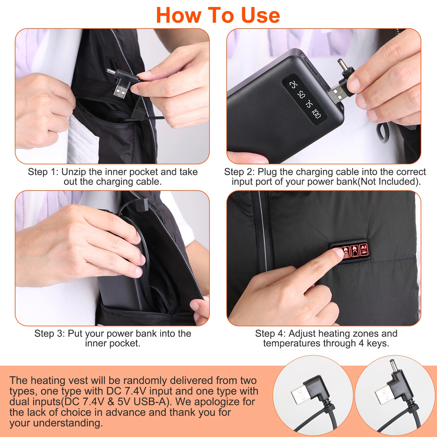 GBruno 23-Zone USB Heated Vest