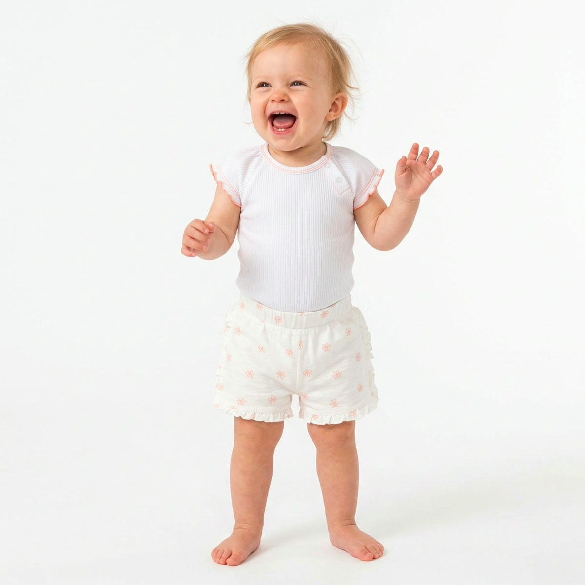Rockets of Awesome Ruffle Short For Baby Girl