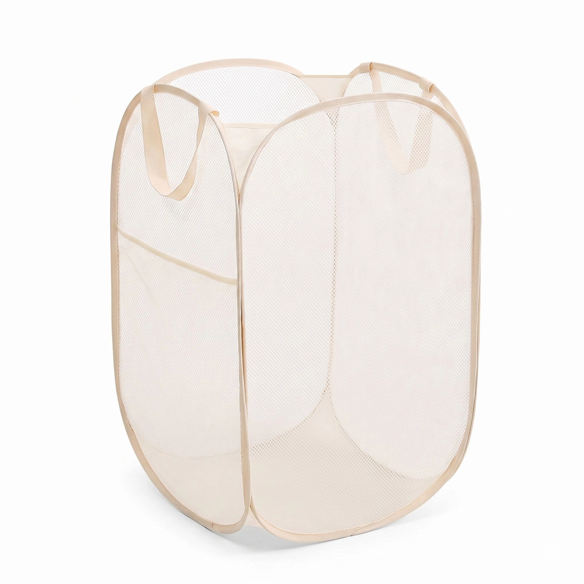 Alilang Women Collapsible Mesh Laundry Hamper Pop Up Clothes Basket Foldable Storage Bin for Bedroom Bathroom