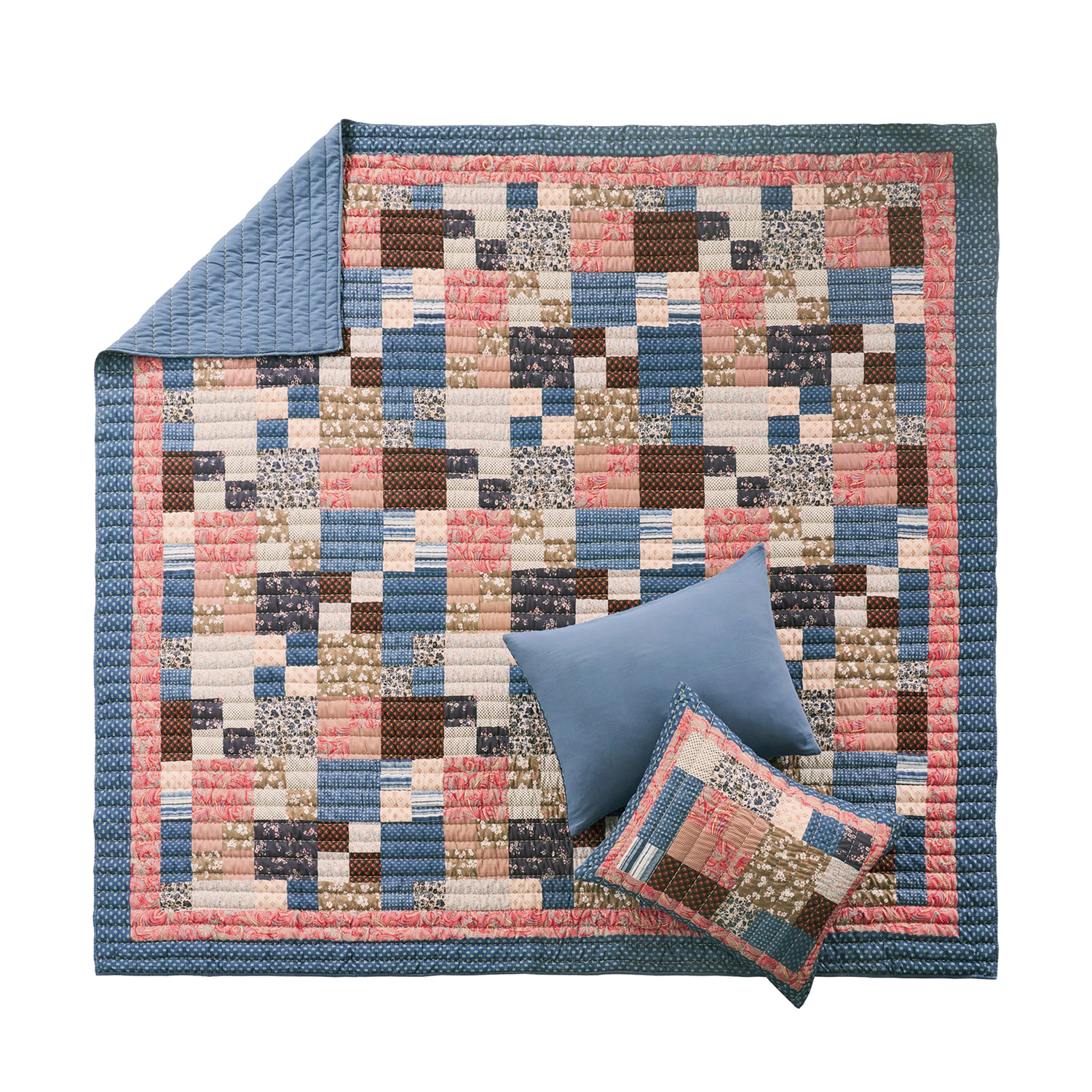 Greenland Home Fashions Shiloh 3 Piece 100% Woven Polyester Jacquard Quilt Set