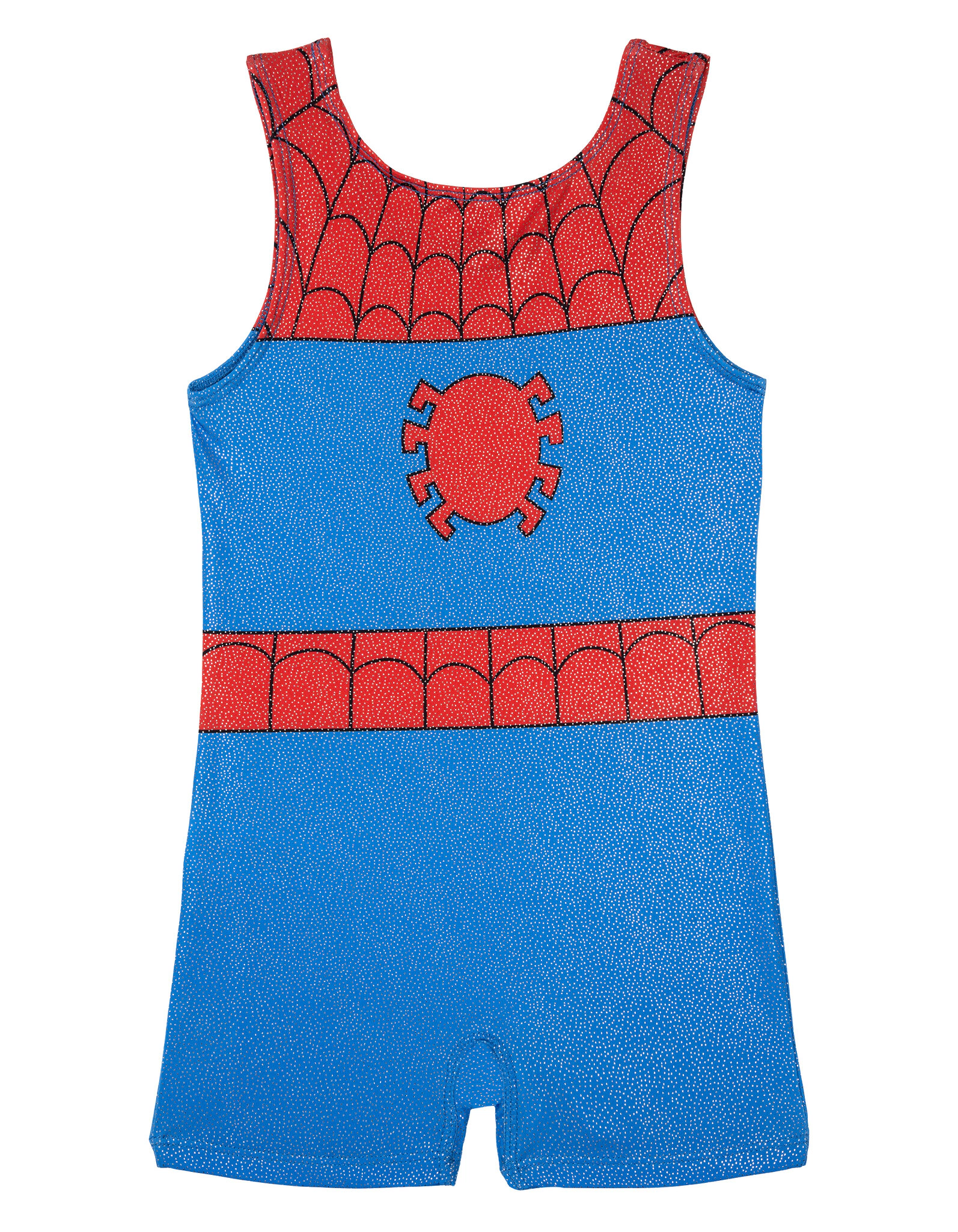 Marvel Spider-Man Girls' Sleeveless Gymnastics Romper