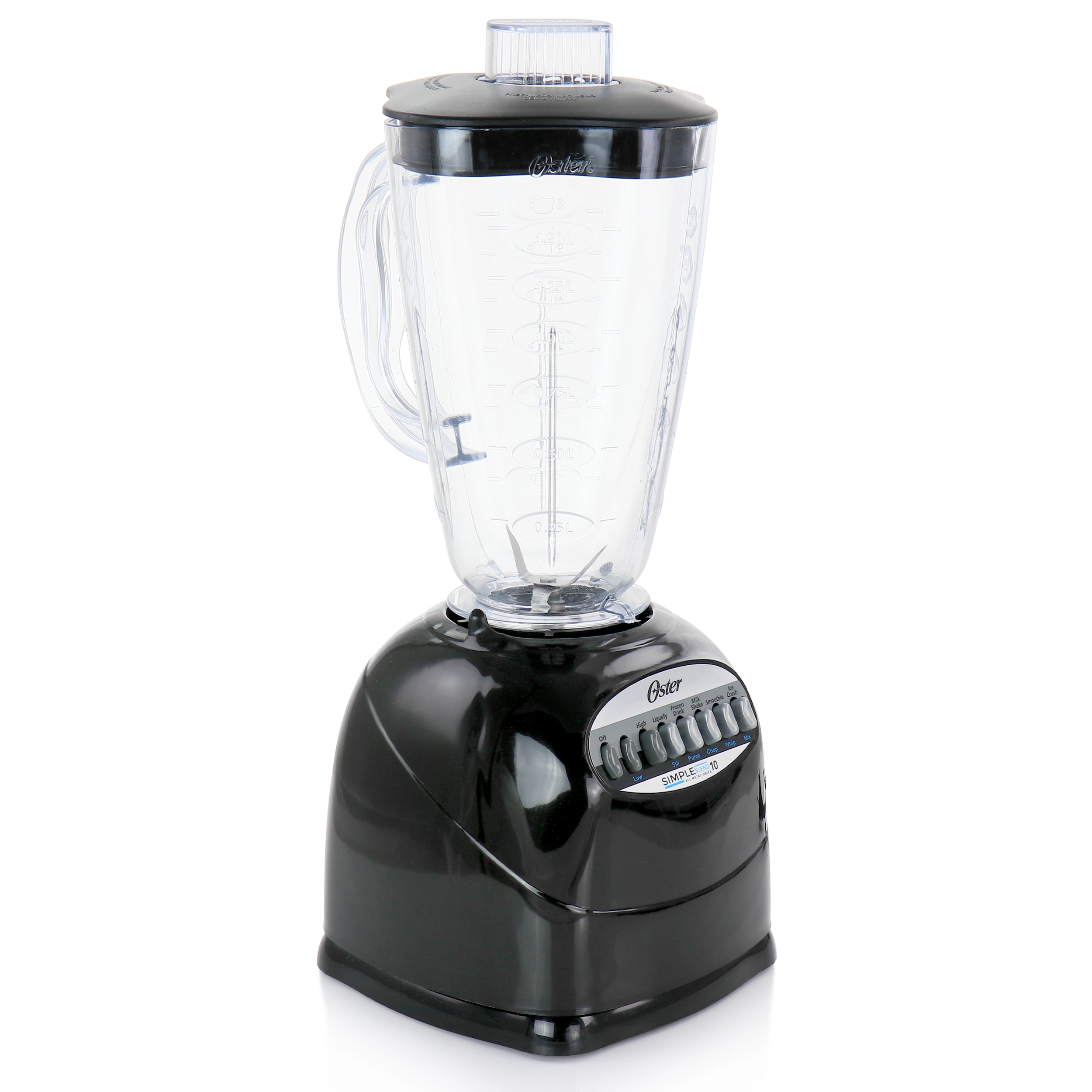 Oster Fresh Easy Series Simple Blend 100 Blender in Black with 6 Cup Plastic Jar