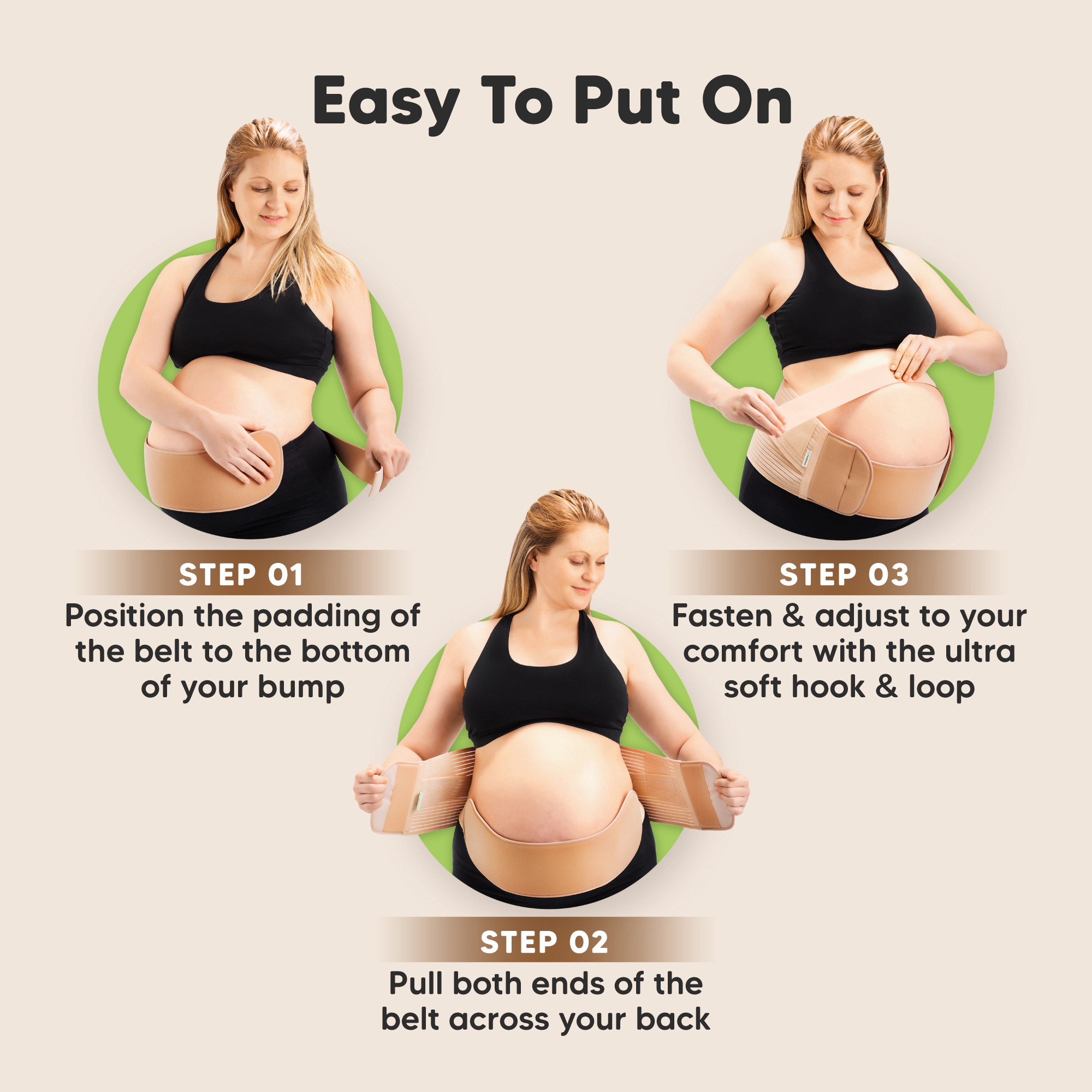 KeaBabies Nurture 2-in-1 Maternity Support Belt