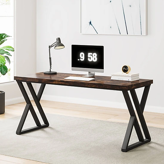 Tribesigns Heavy-Duty Computer Desk, 55" Simple  Study Desk Writing Table