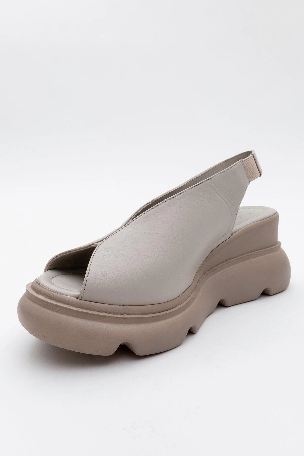 Forever & Always Womens Sam Leather Platform Sandals