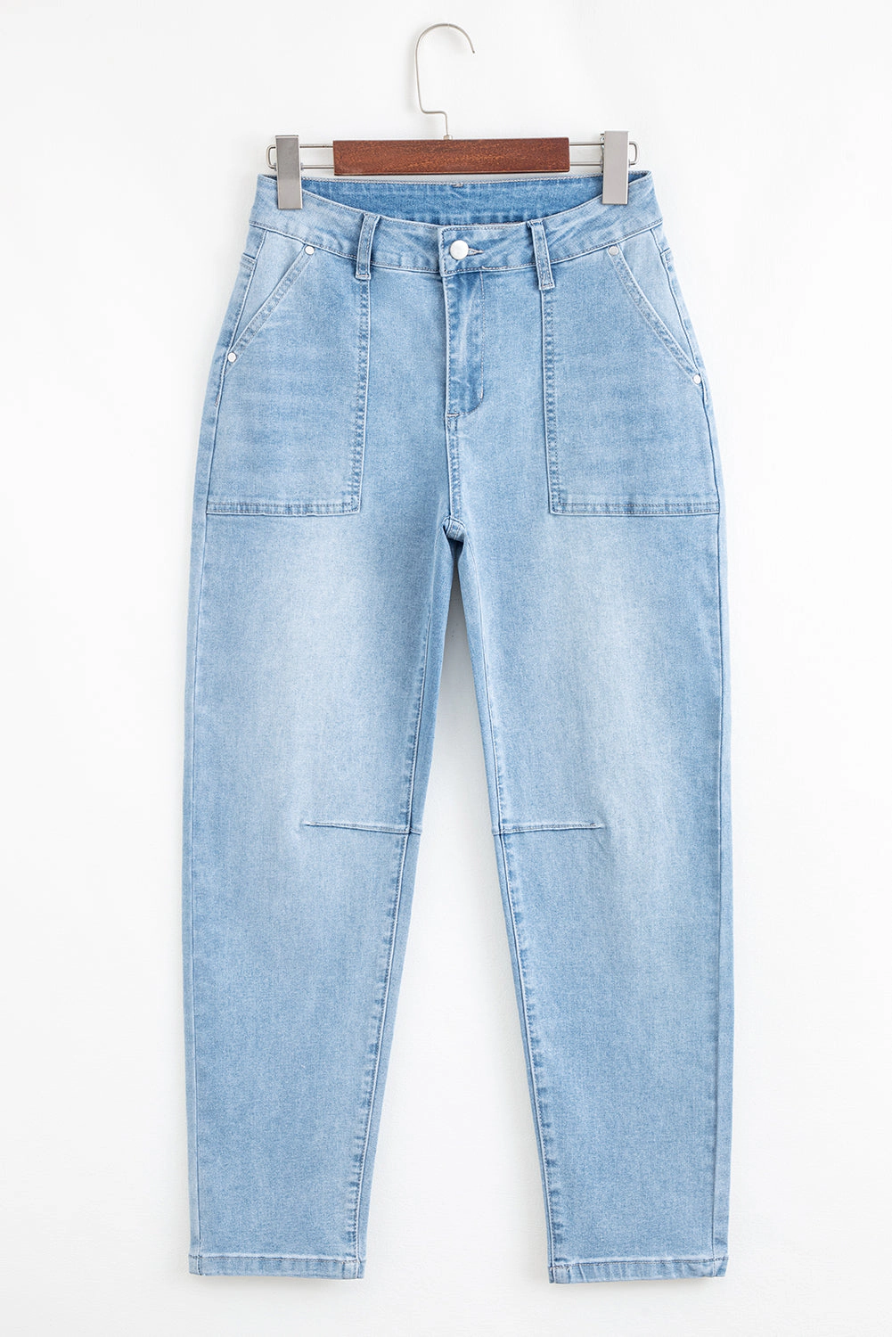 Threaded Pear Lacey Relaxed Patch Jeans