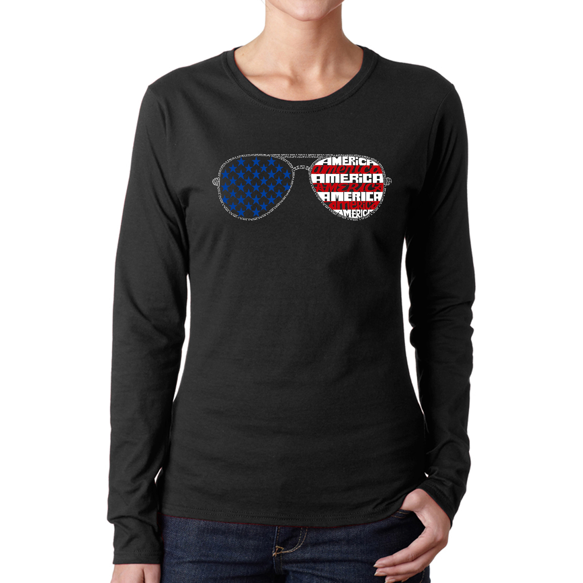 LA Pop Art Women's Word Long Sleeve T-Shirt