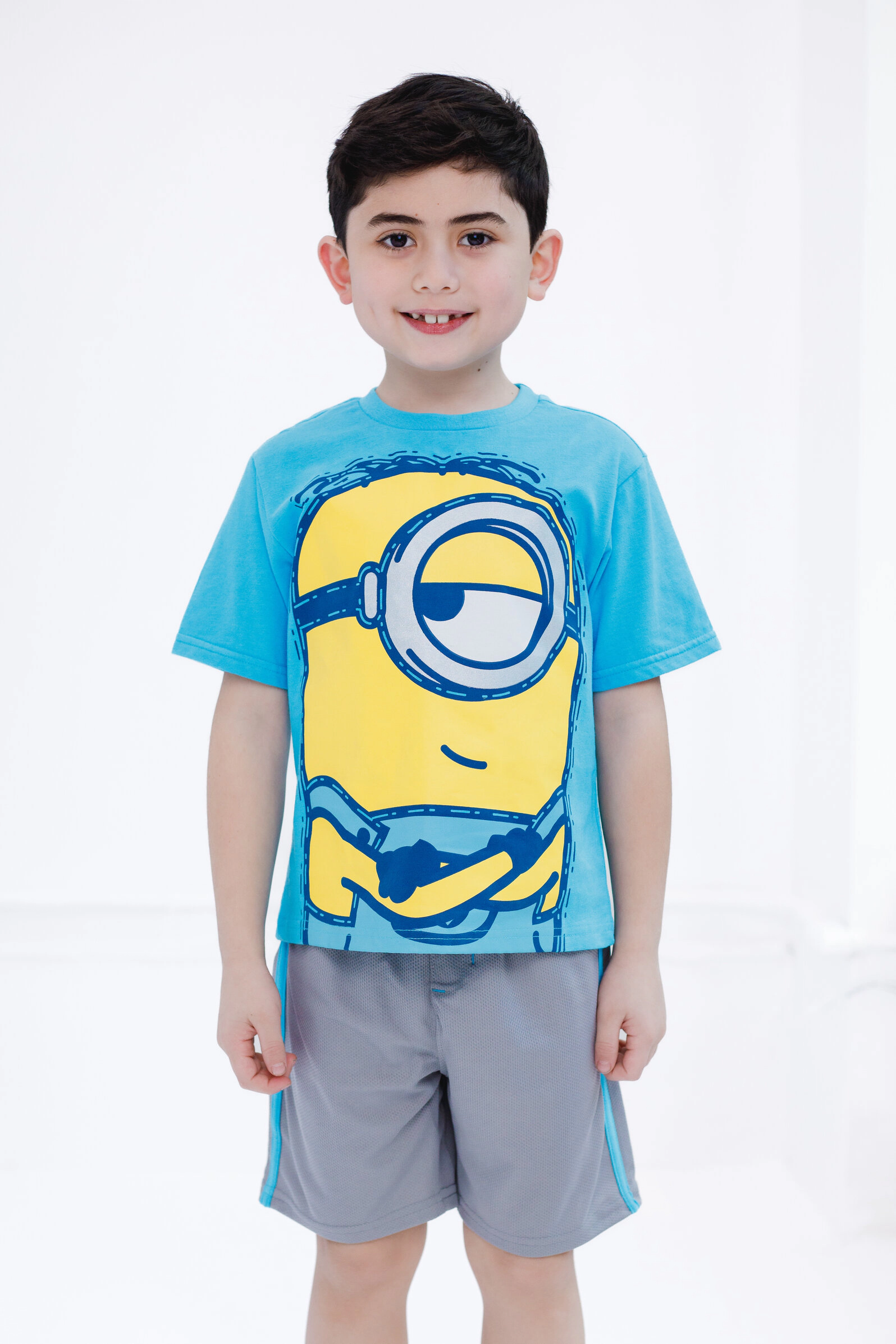 Minions Boys' Athletic 2-Piece T-Shirt and Shorts Set