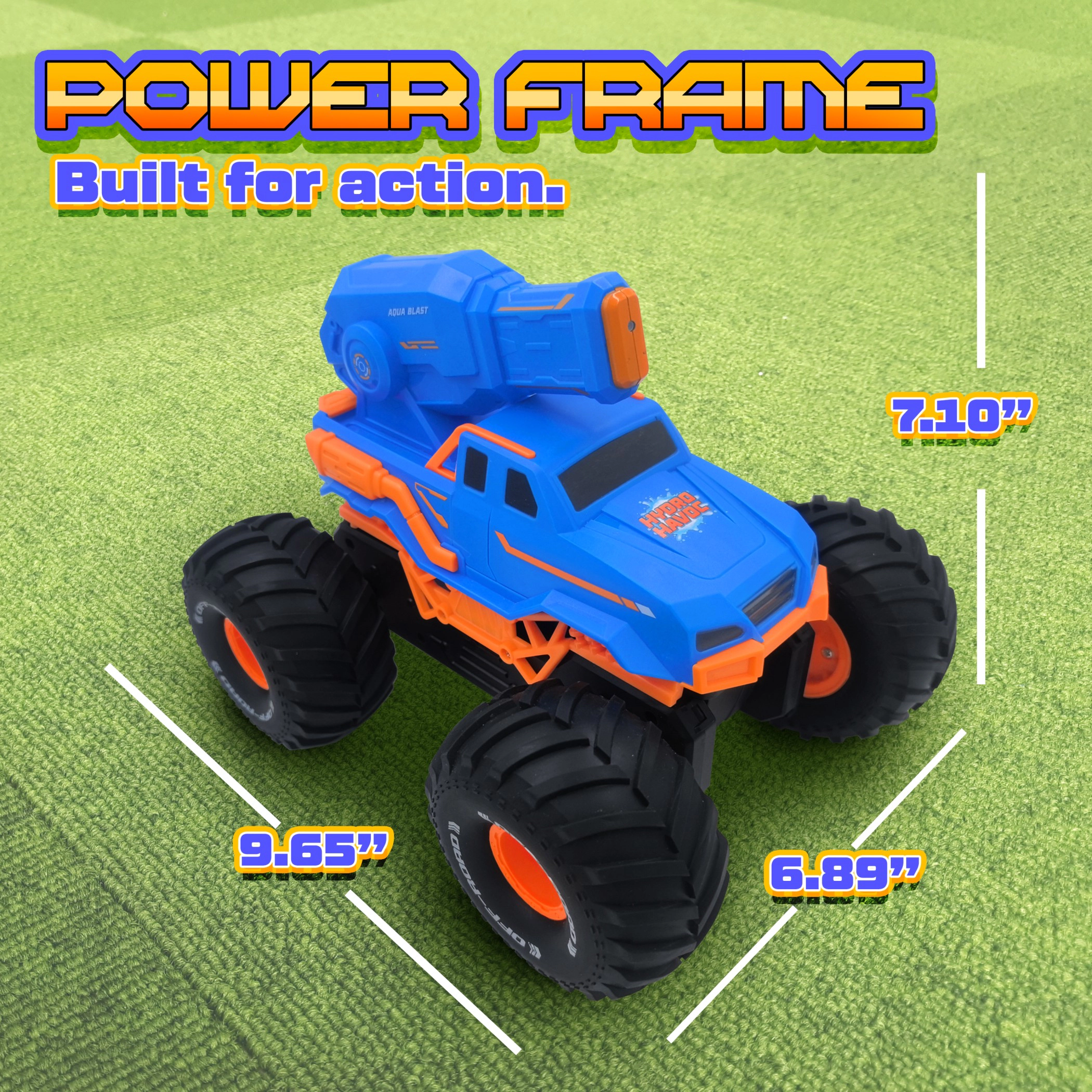 Force1 Hydro Havoc Amphibious RC Monster Truck – 2 Speed Modes, Off-Road & Water Capabilities for Kids