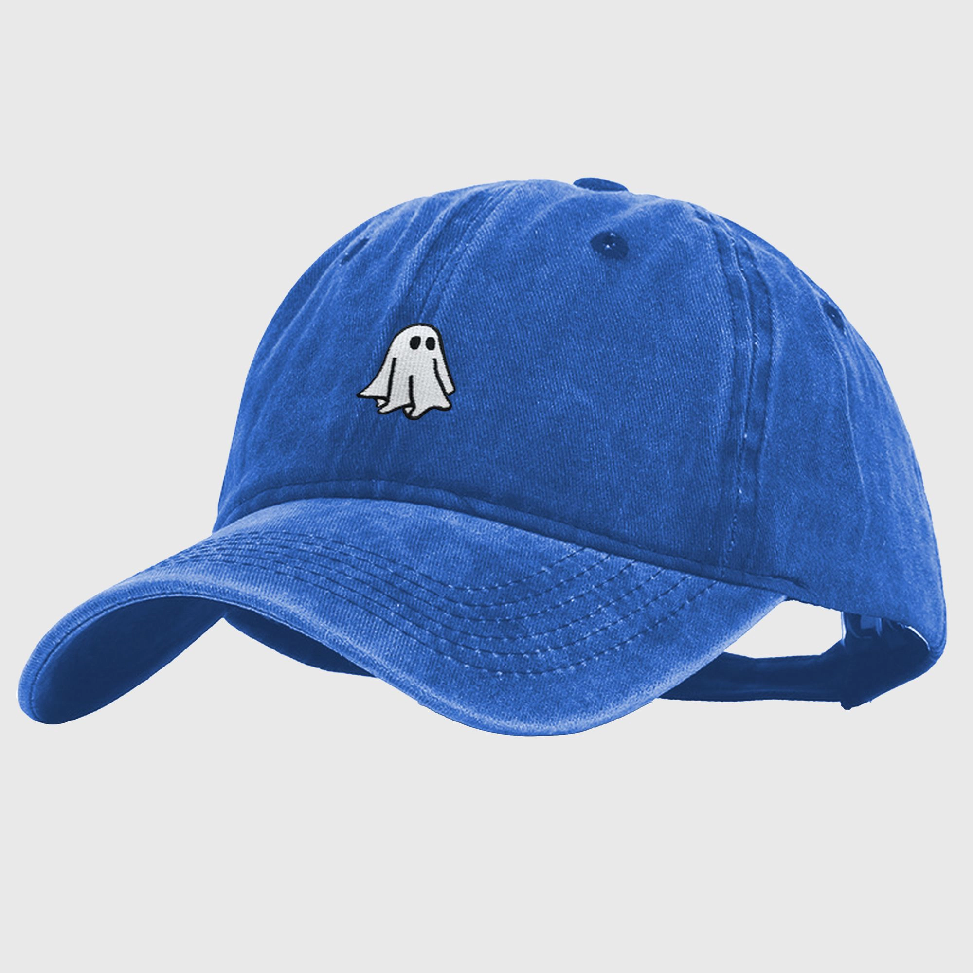 Anna-Kaci Women's Vintage Washed Baseball Cap with Ghost Embroidery