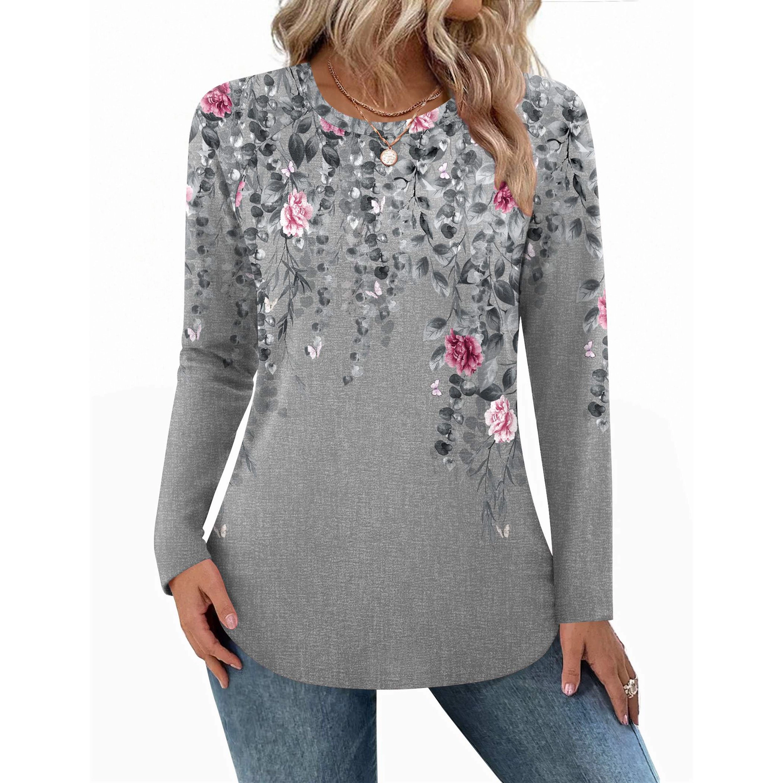 Zeagoo Women Boho Long Sleeve Blouse