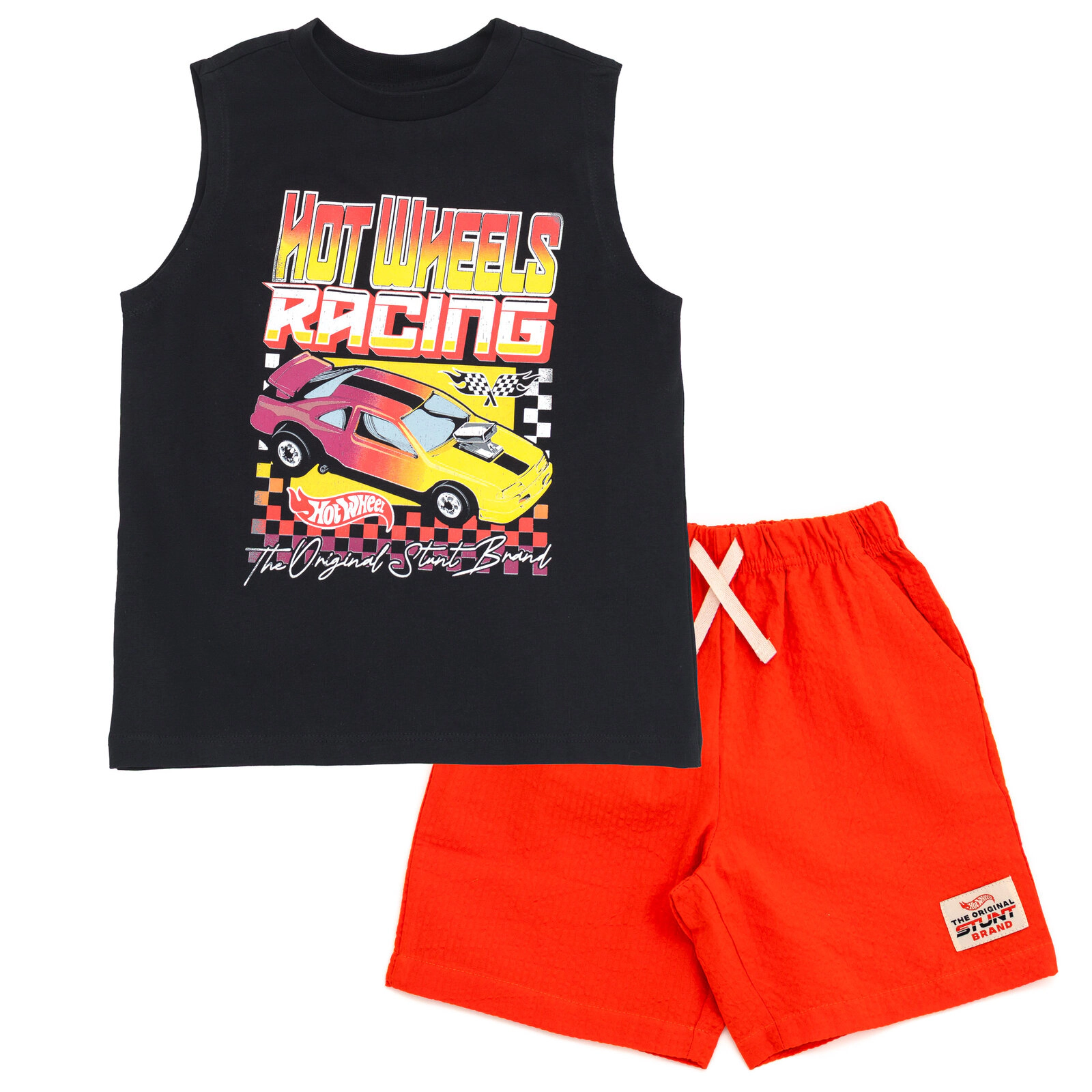 Hot Wheels Boys' Racing 2-Piece Tank Top and Shorts Set