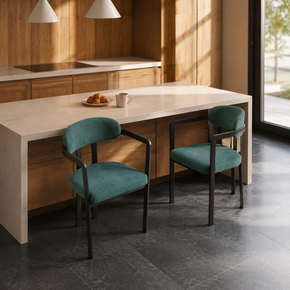 GOODSILO Upholstered Fabric Dining Side Chair