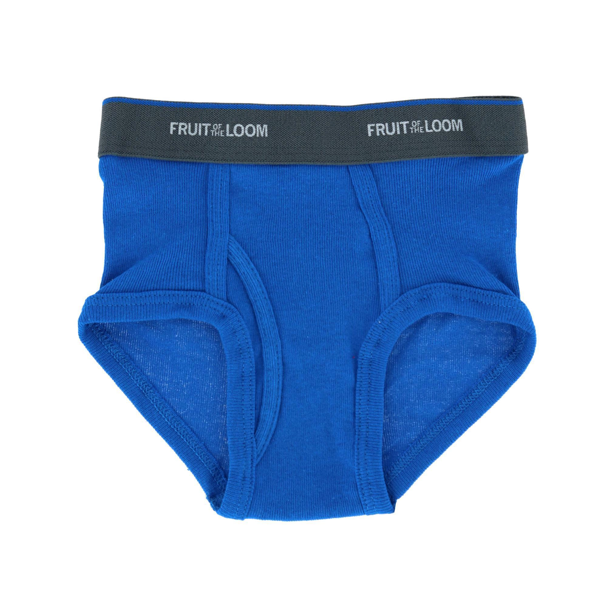 Fruit of the Loom Toddler Boy's 5-Pack Solid Brief Underwear