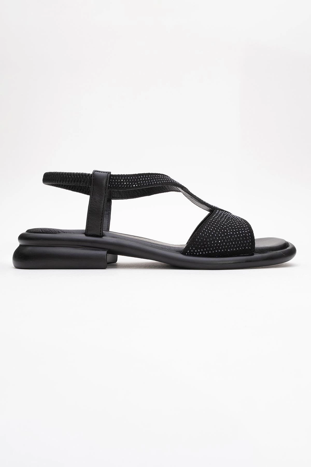 Forever & Always Womens Sieglinde Embellished Leather Sandals