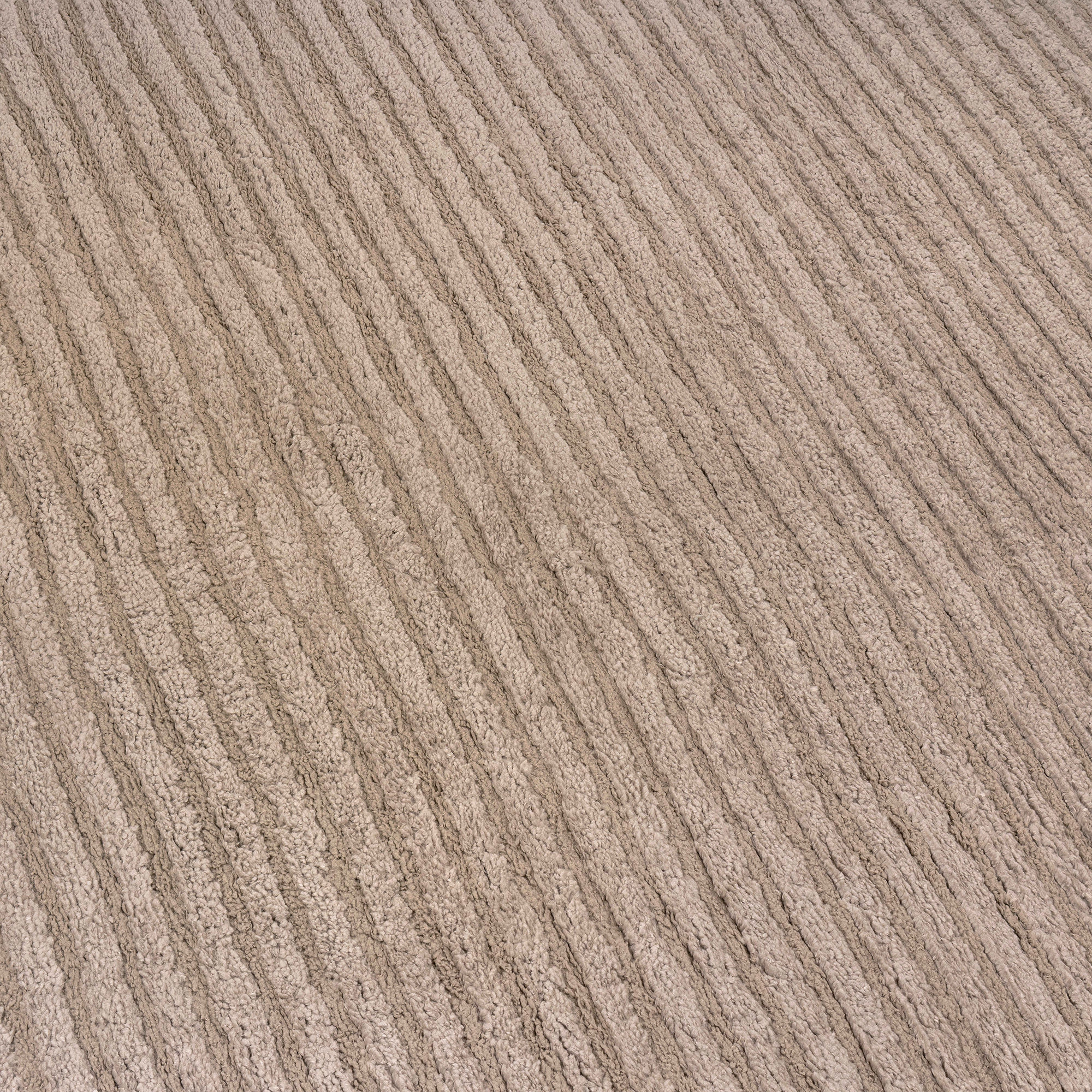 World Rug Gallery Horizontal Stripe Soft Shag High-Low Indoor Area