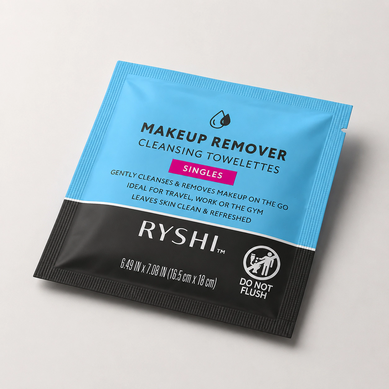 Pursonic Women's Pursonic Women's Travel-Friendly Makeup Remover Cleansing Towelettes Individually Wrapped