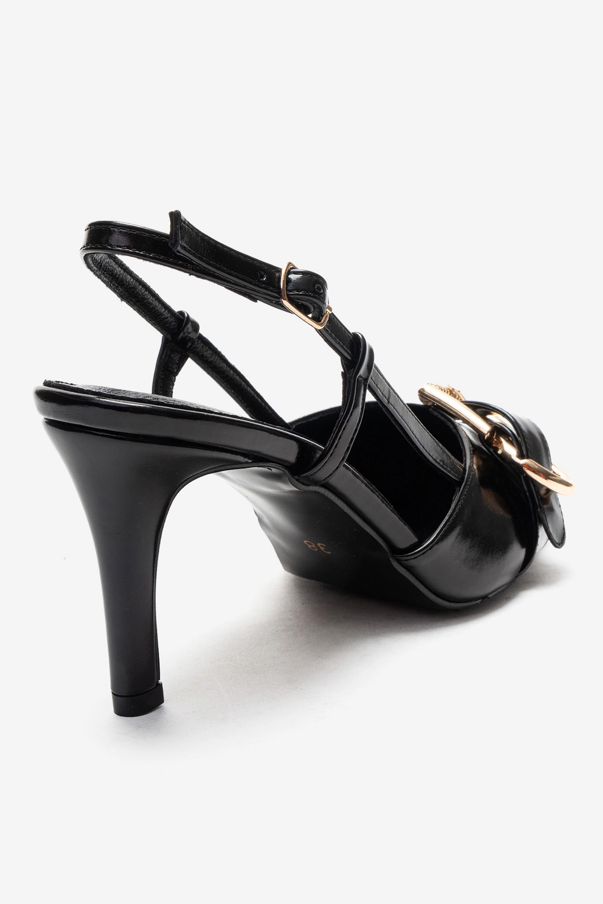Prologue Shoes Womens Noen Buckle Pointed Toe Stiletto Pump