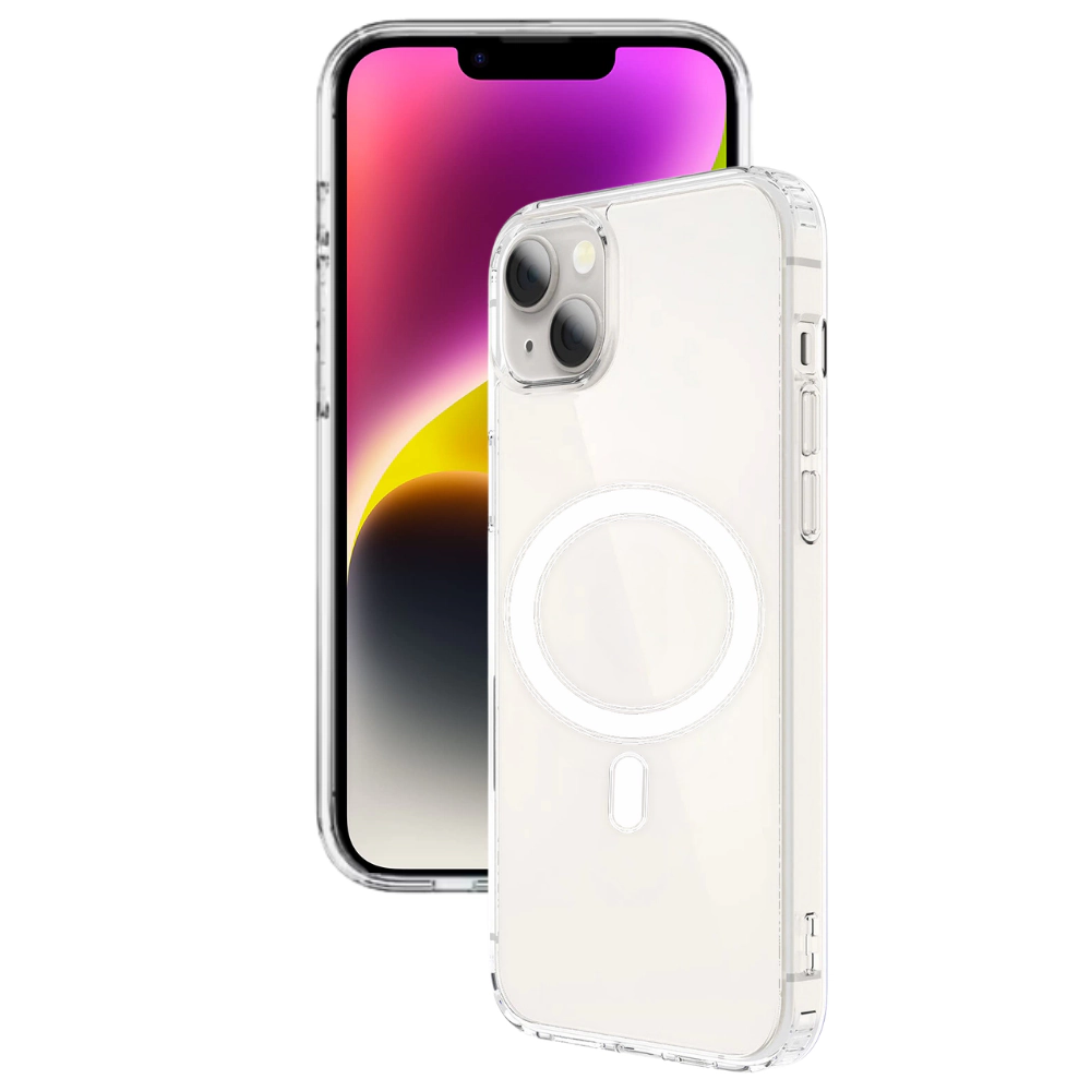 Qixxronics Magnetic Phone Cover for iPhone 14, Shockproof Magnetic Case Compatible with iPhone 14
