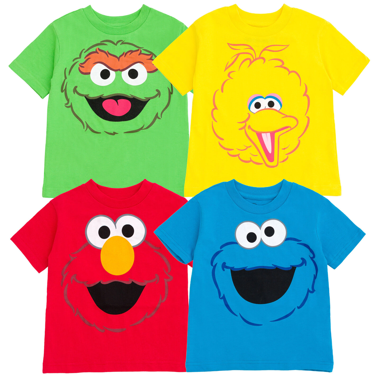 Sesame Street 4-Pack Short Sleeve T-Shirts