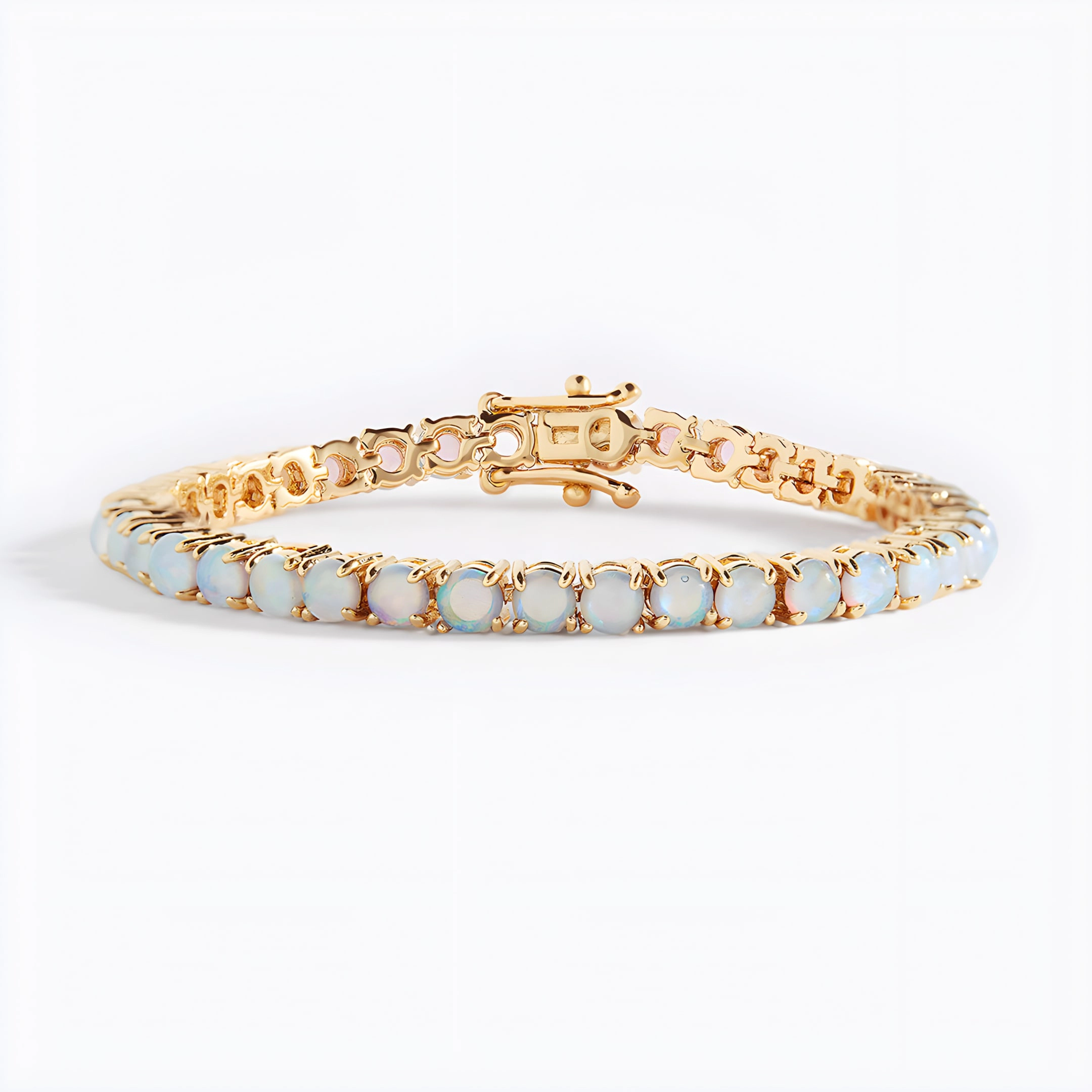 Mint & Lily Women's Blue Opal Tennis Bracelet